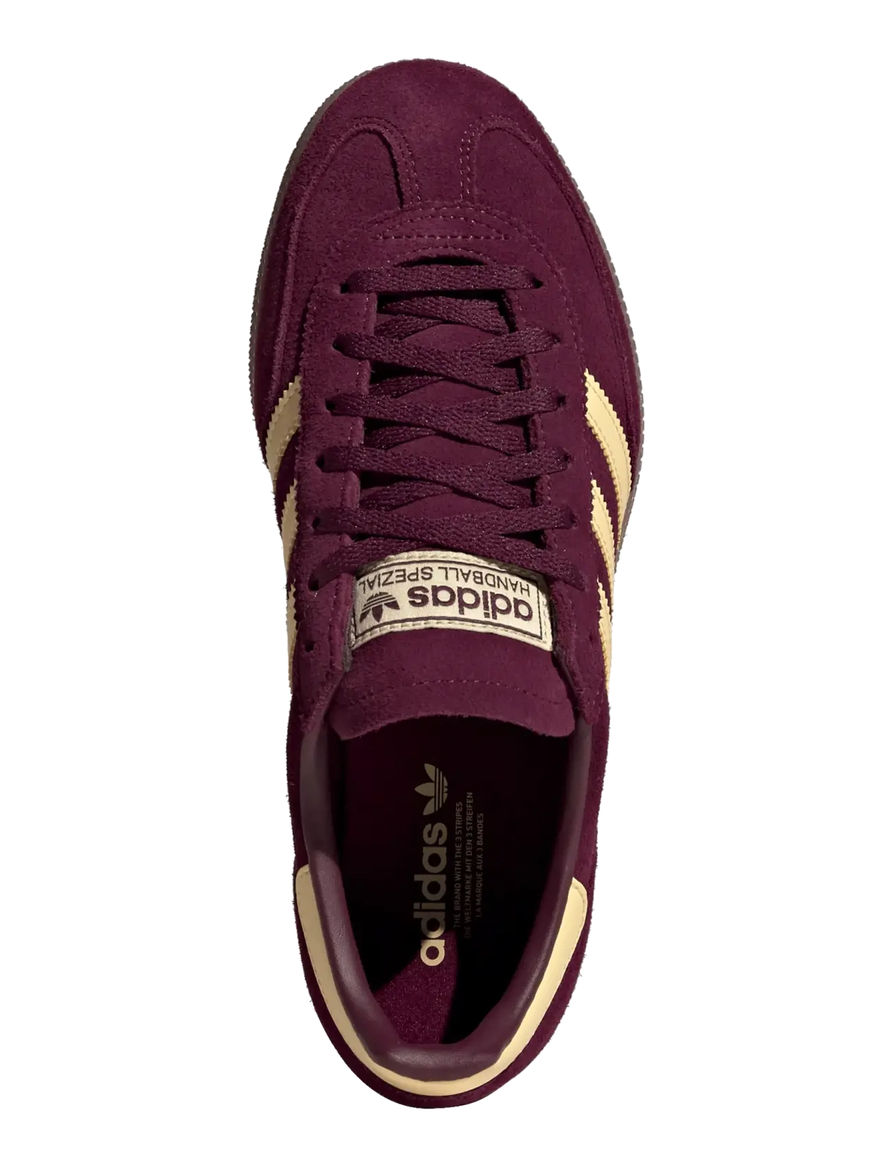 adidas Originals - HANDBALL SPEZIAL BOLD W - lave sneakers - maroon/orgtin/gum5 - 4