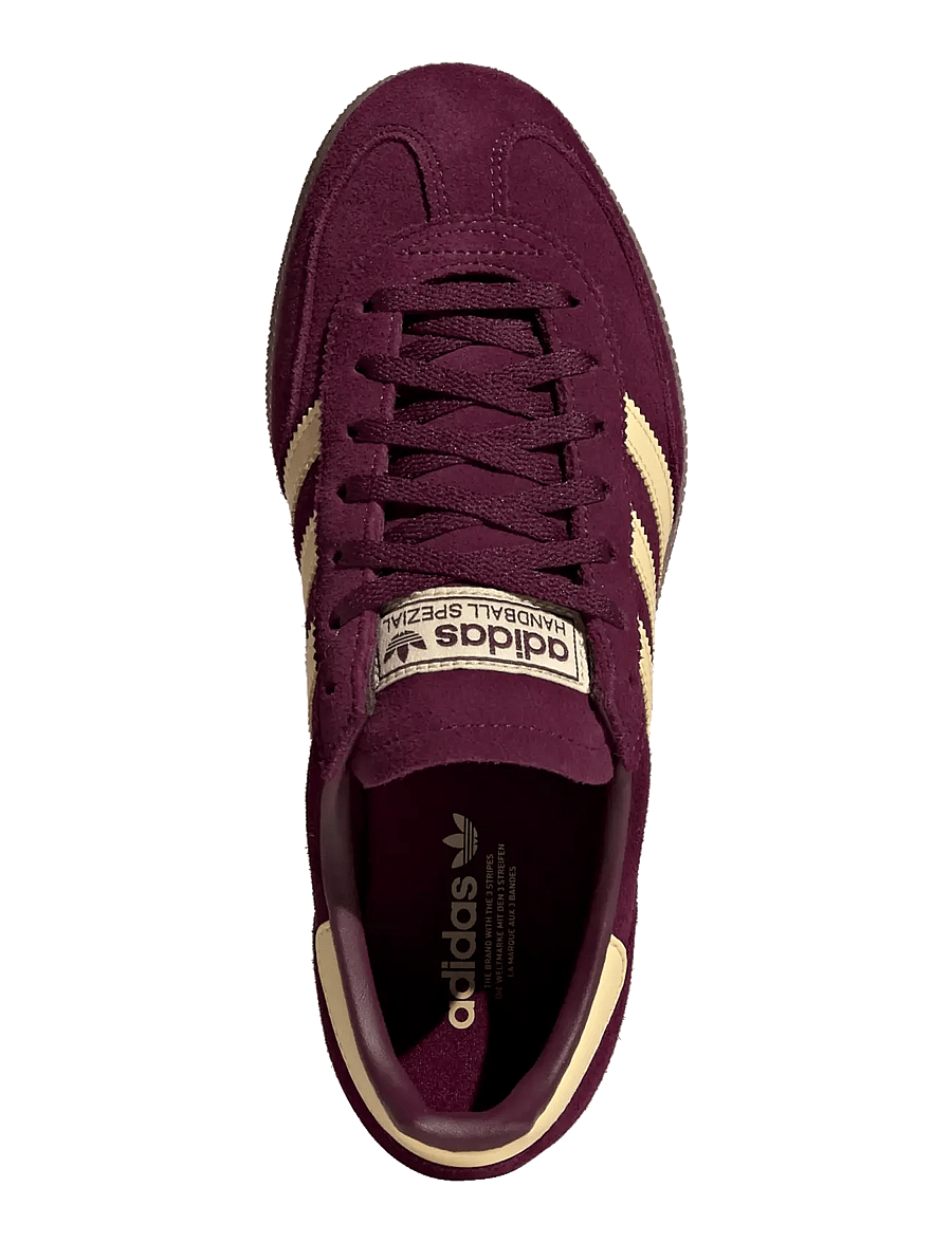 adidas Originals - HANDBALL SPEZIAL BOLD W - lave sneakers - maroon/orgtin/gum5 - 4