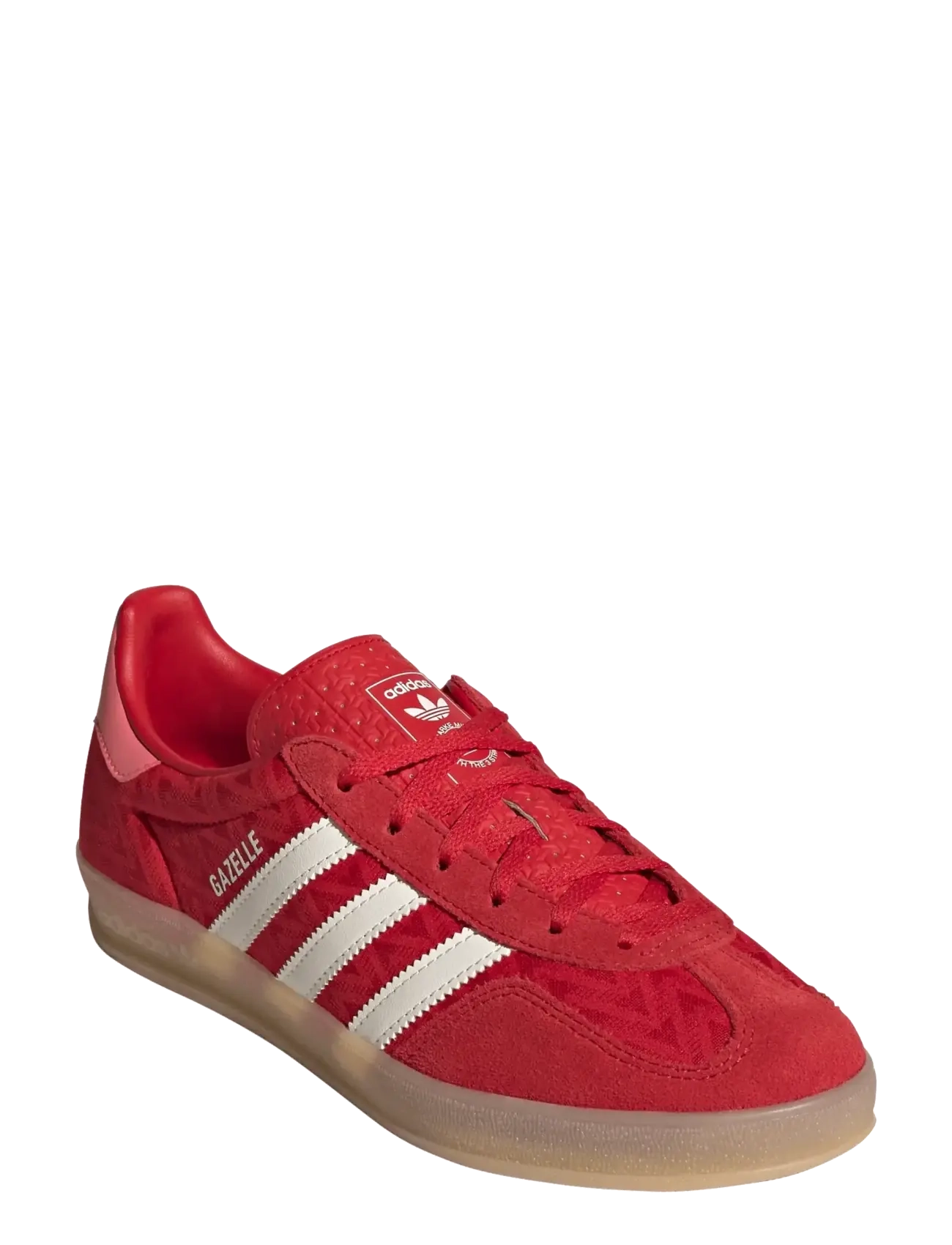 adidas Originals GAZELLE INDOOR W - Sneakers - BETSCA/CWHITE/GUM3 / red