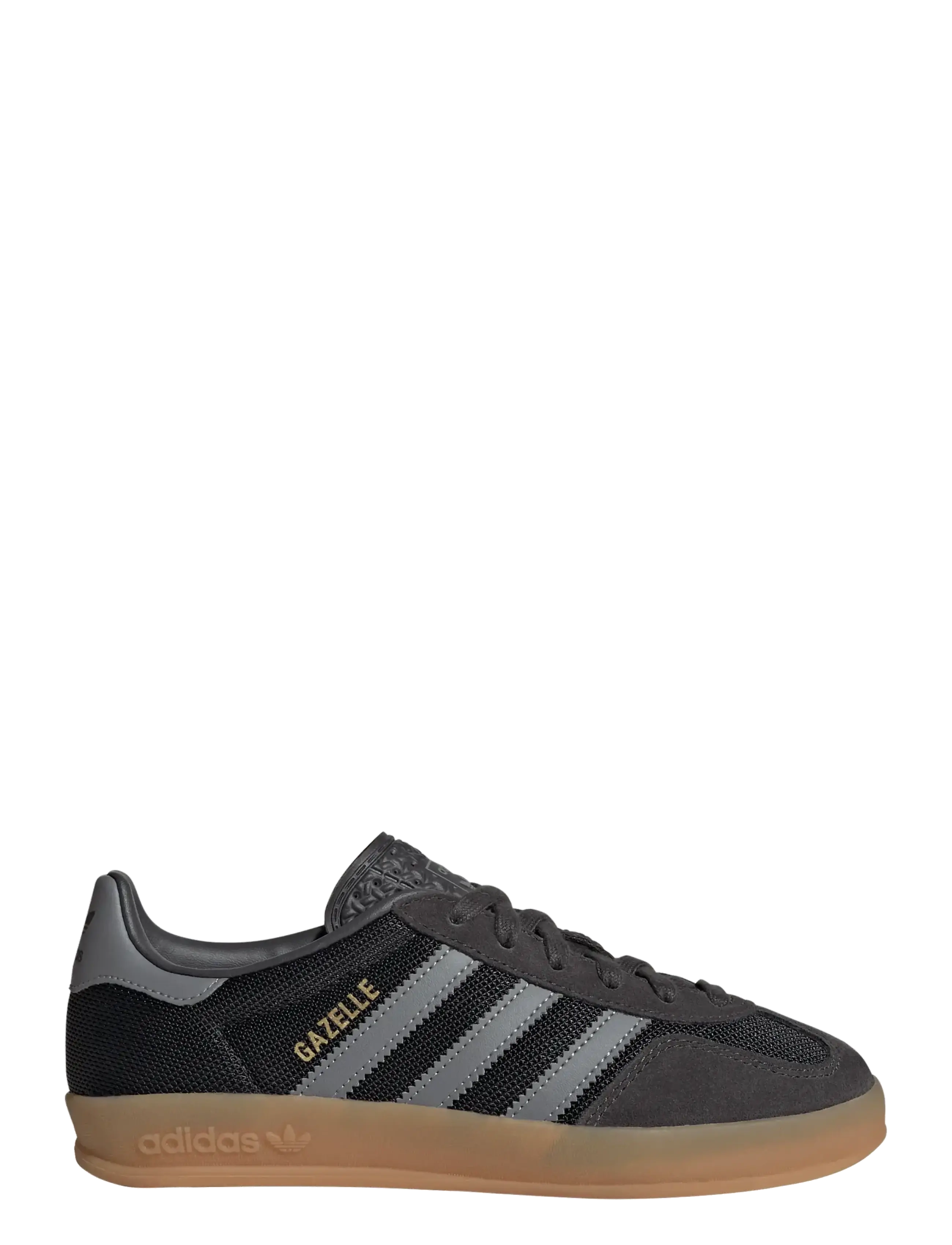 adidas Originals - GAZELLE INDOOR J - utiblk/grethr/goldmt - 1
