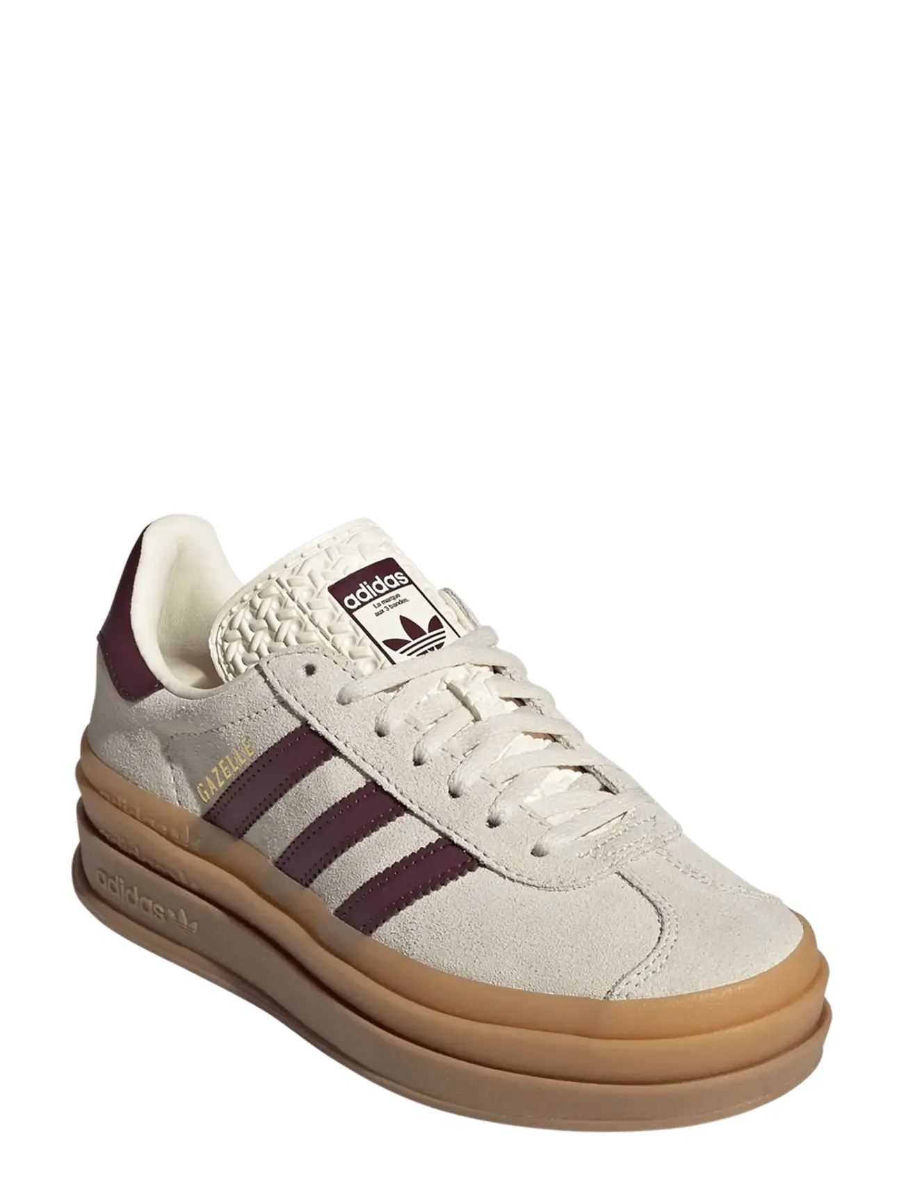 adidas Originals Gazelle Bold J, Børn, Bold Plateau Sneakers, Cream, Str: 40