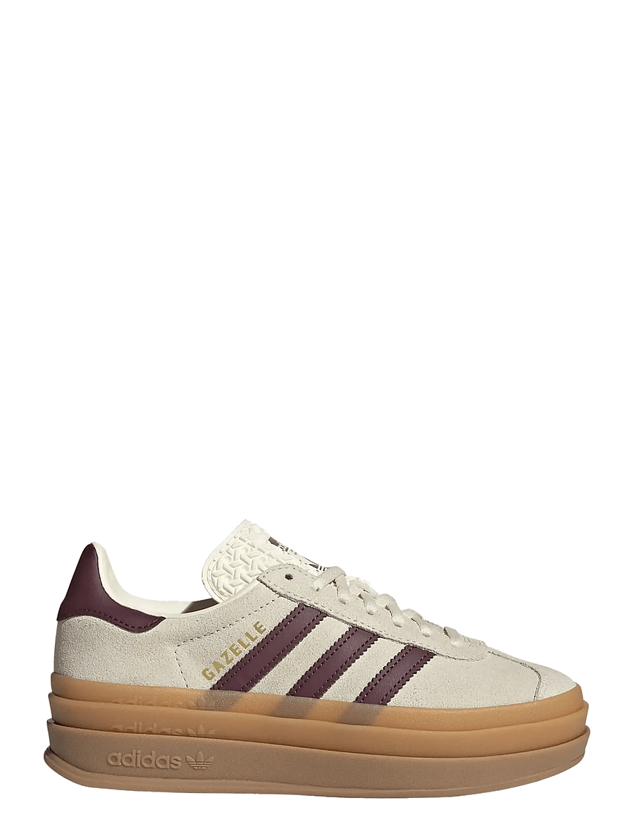 adidas Originals - GAZELLE BOLD J - tennised - crewht/maroon/goldmt - 1