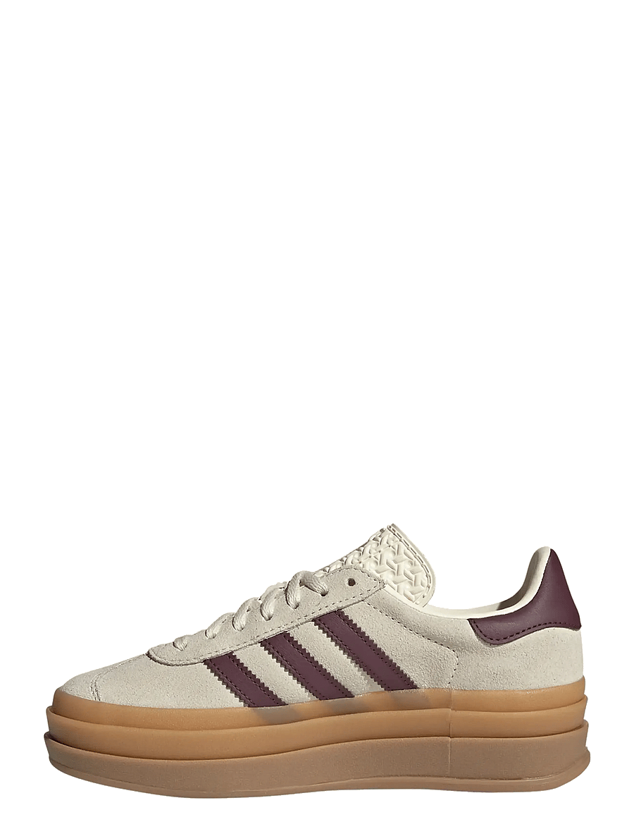adidas Originals - GAZELLE BOLD J - tennised - crewht/maroon/goldmt - 2