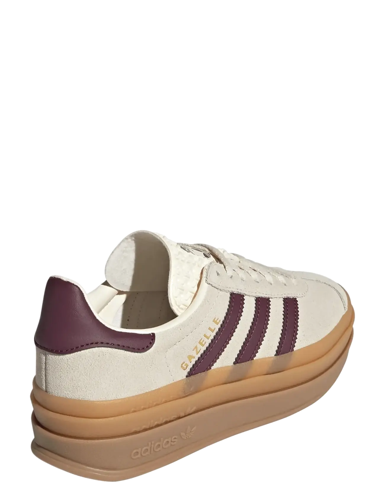 adidas Originals - GAZELLE BOLD J - lave sneakers - crewht/maroon/goldmt - 3
