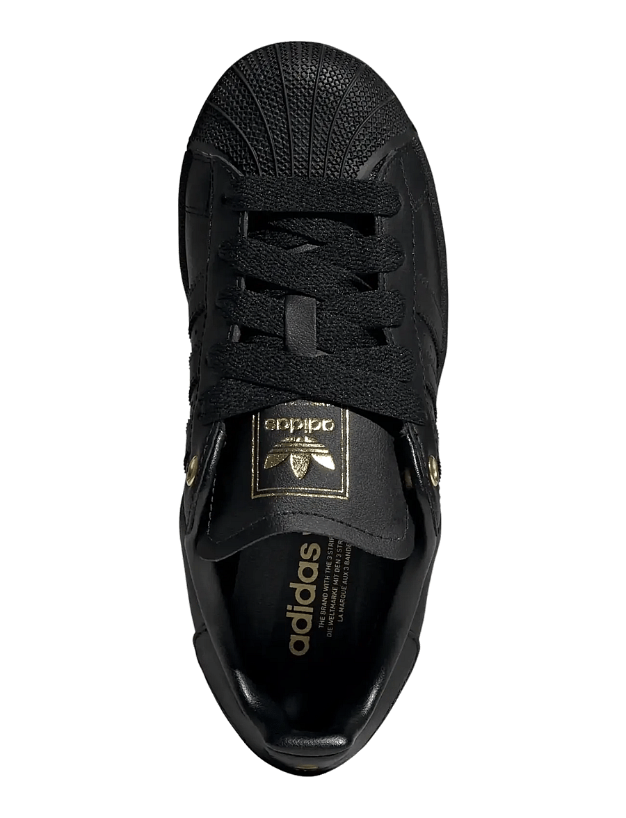 adidas Originals - SUPERSTAR II J - niedriger schnitt - cblack/cblack/goldmt - 4