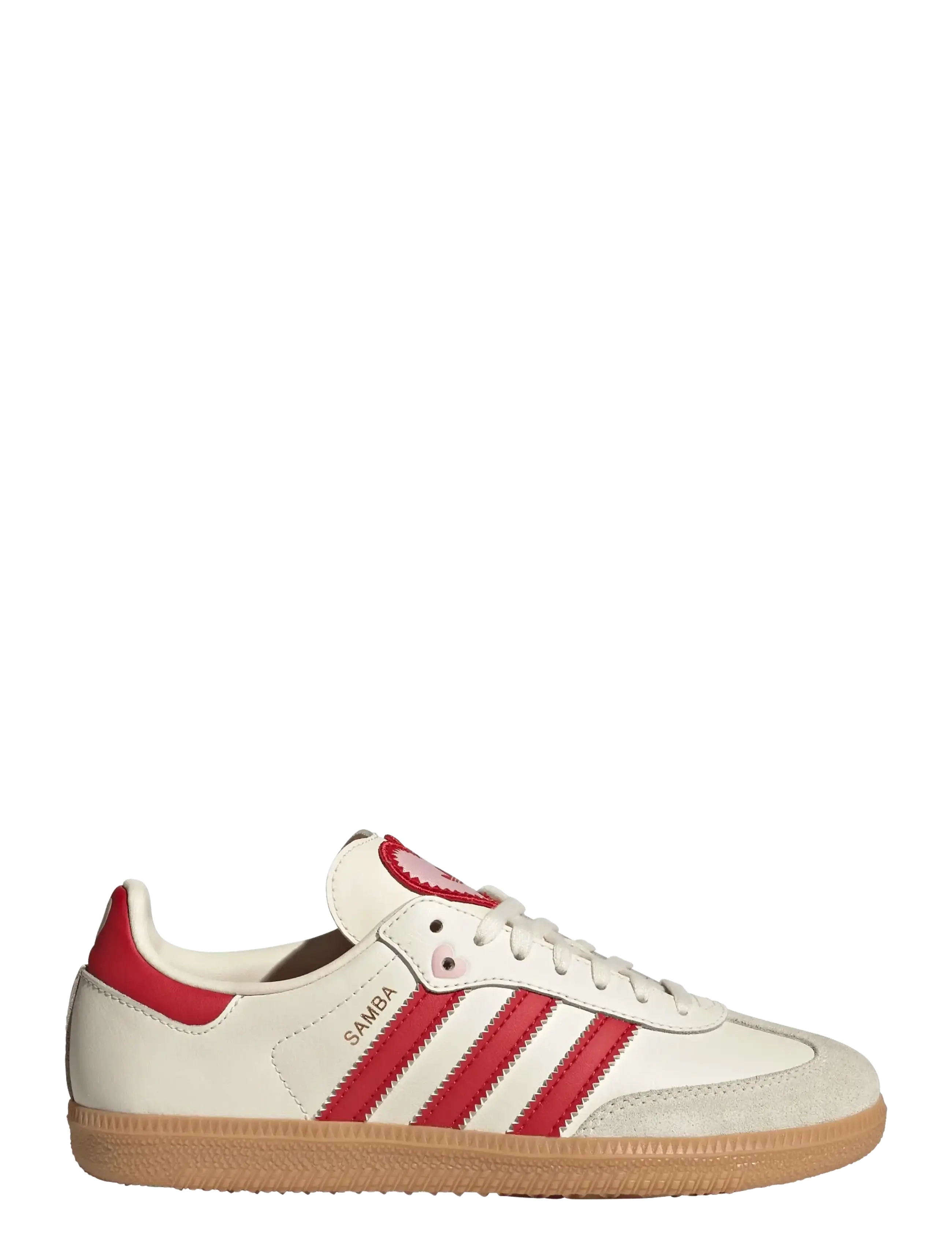 adidas Originals - SAMBA OG J - lave sneakers - crewht/betsca/gum3 - 1