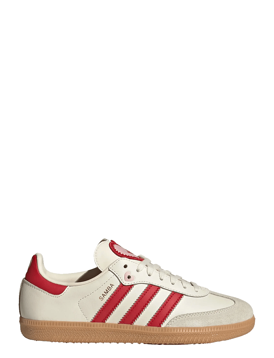 adidas Originals - SAMBA OG J - baskets basses - crewht/betsca/gum3 - 1