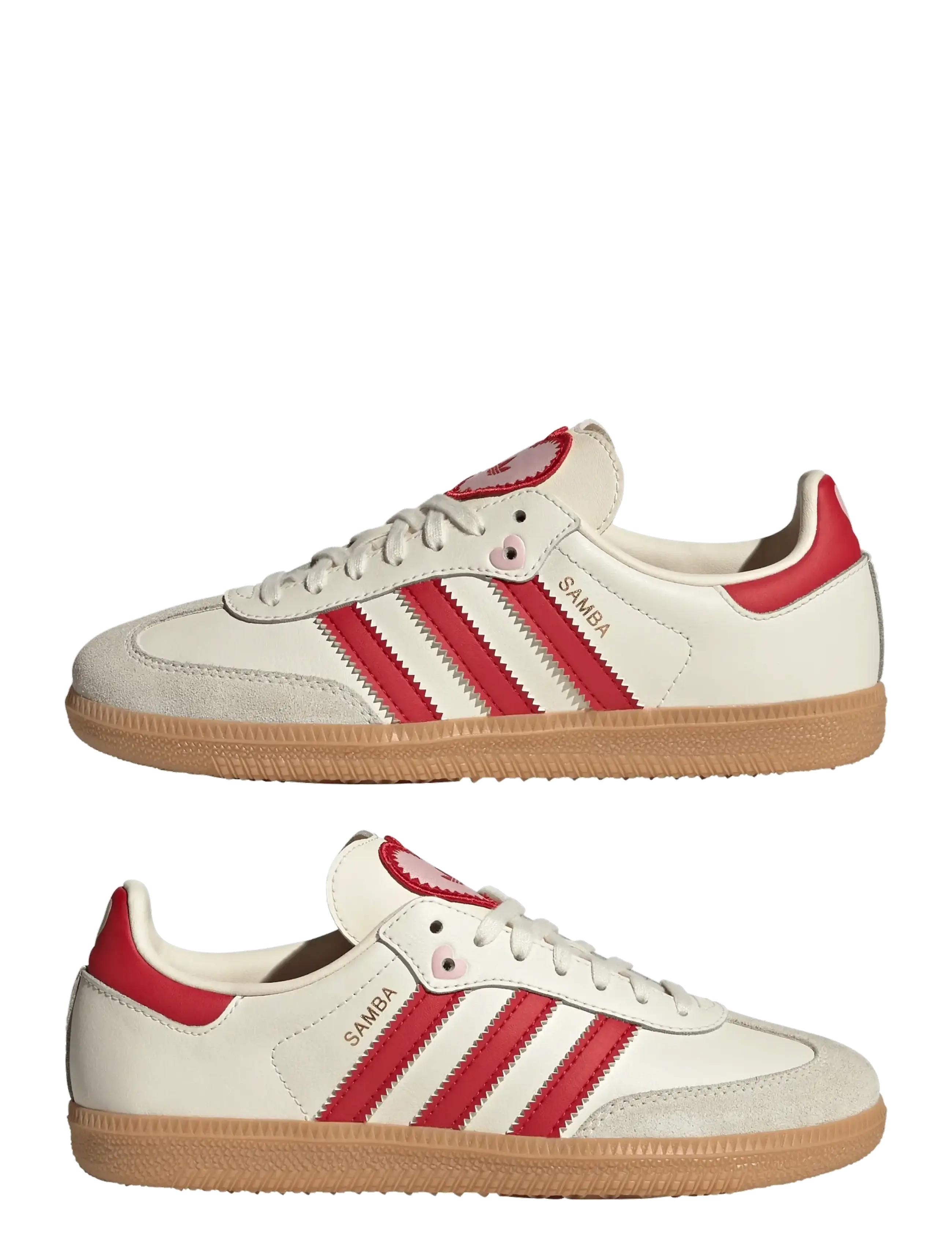 adidas Originals - SAMBA OG J - kõrge säärega tossud - crewht/betsca/gum3 - 5