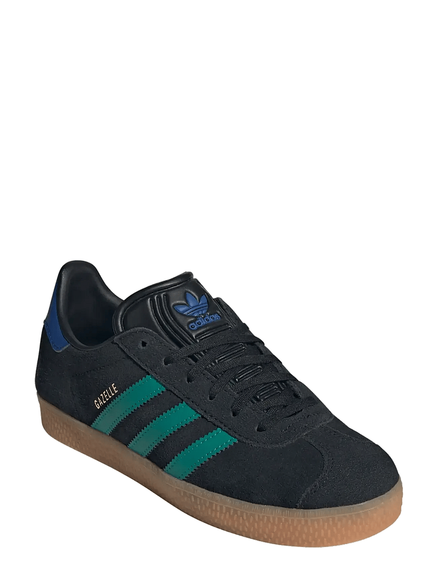 adidas Originals - GAZELLE J - tennised - cblack/eqtgrn/royblu - 0