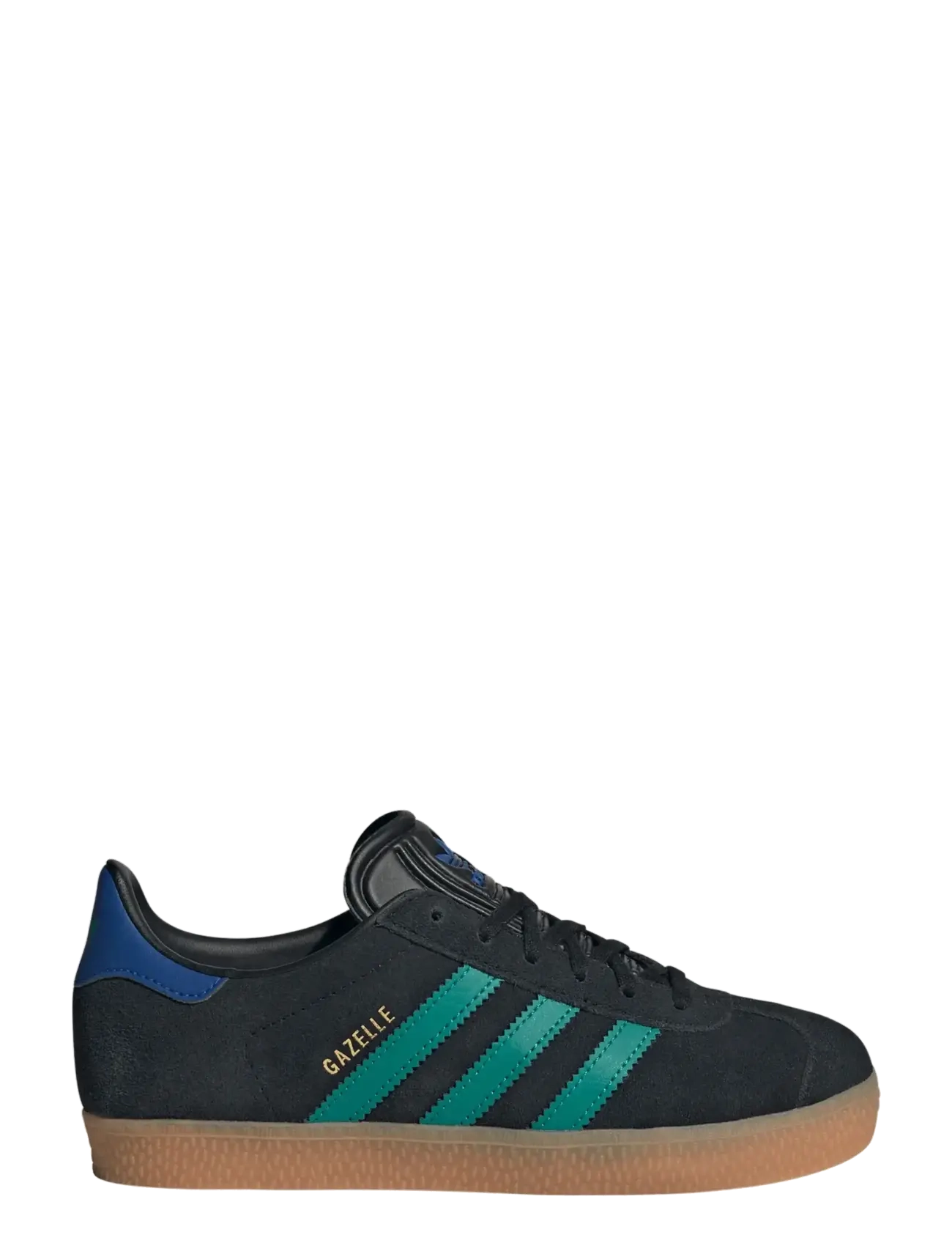 adidas Originals - GAZELLE J - lave sneakers - cblack/eqtgrn/royblu - 1