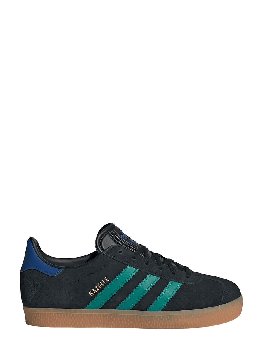 adidas Originals - GAZELLE J - tennised - cblack/eqtgrn/royblu - 1
