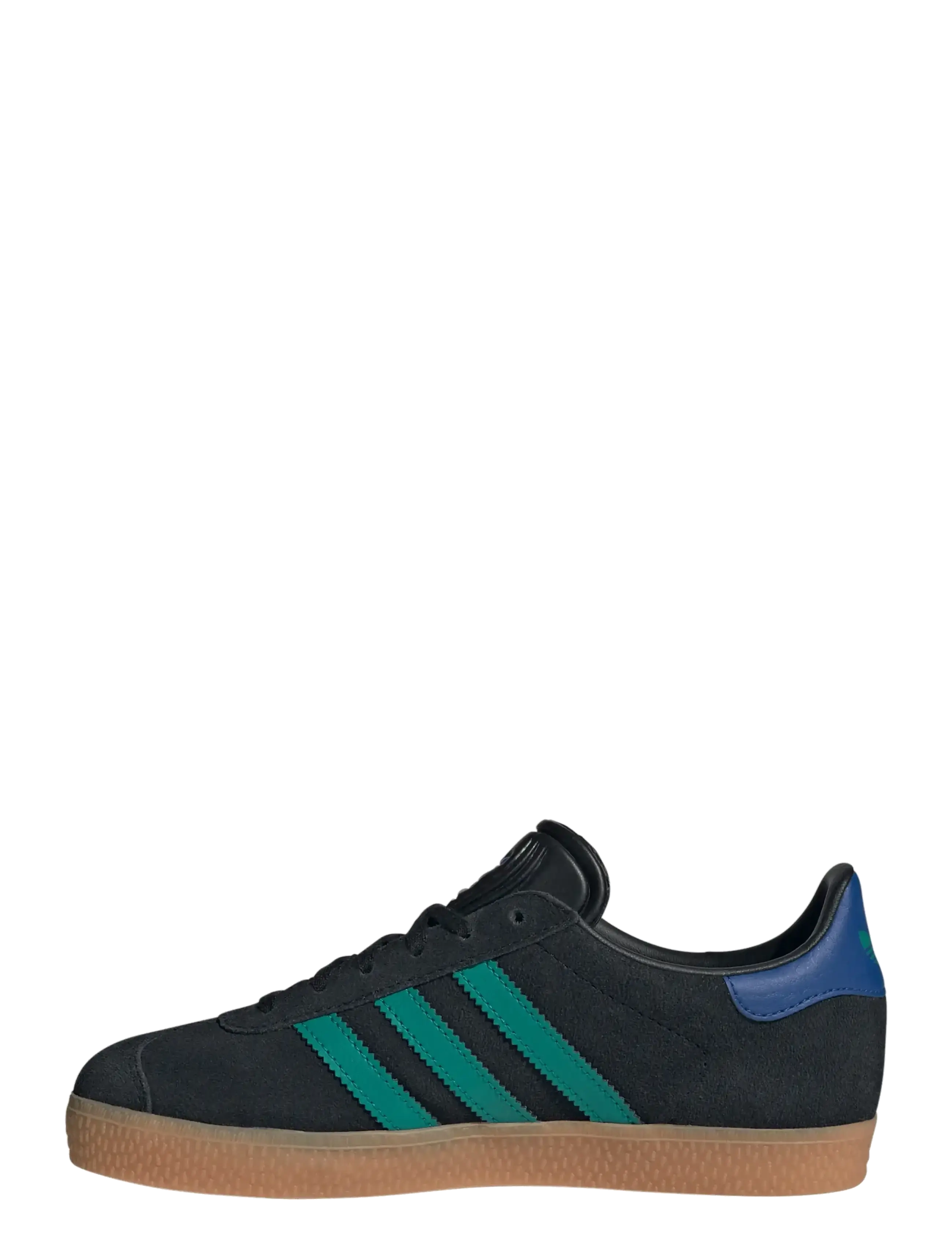 adidas Originals - GAZELLE J - lave sneakers - cblack/eqtgrn/royblu - 2