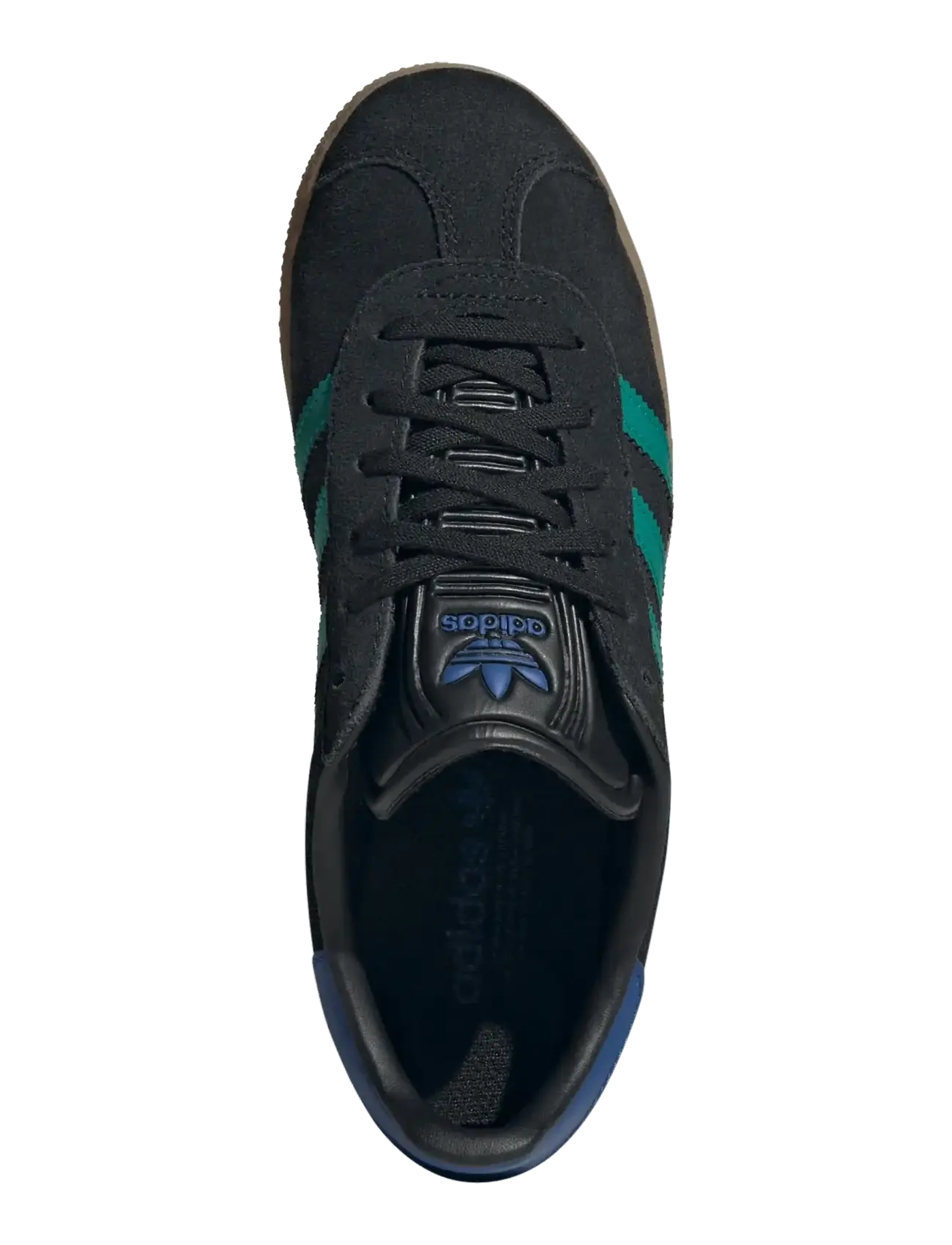 adidas Originals - GAZELLE J - lave sneakers - cblack/eqtgrn/royblu - 3