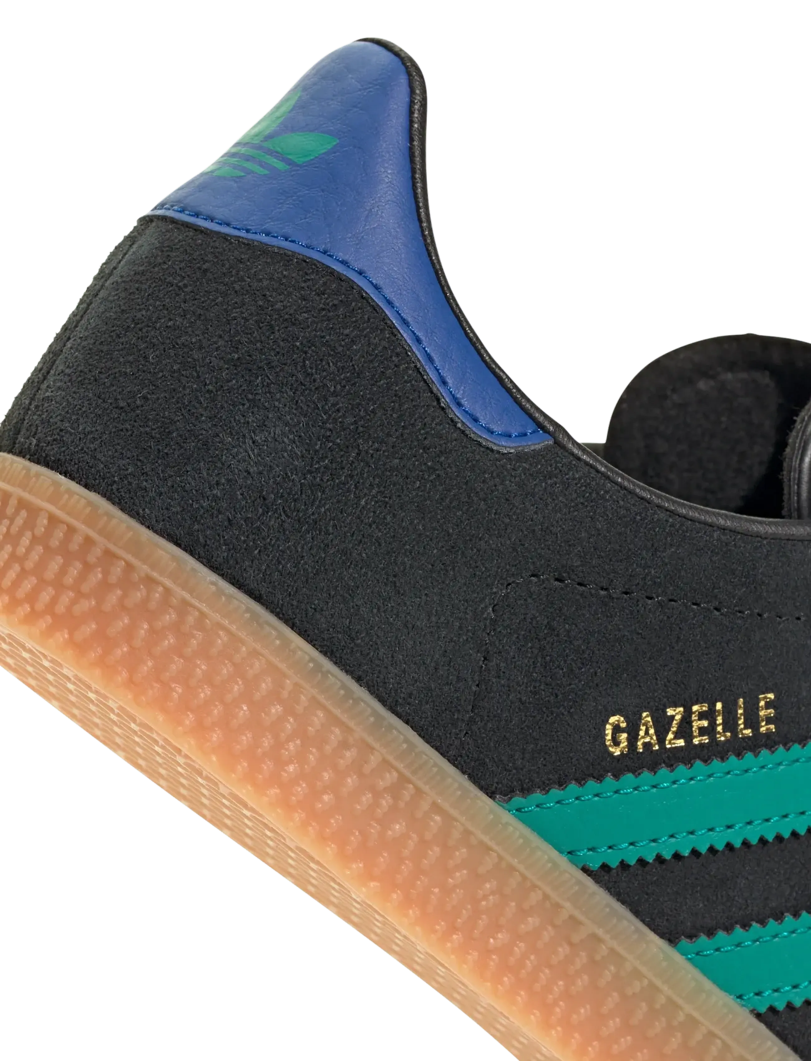 adidas Originals - GAZELLE J - lave sneakers - cblack/eqtgrn/royblu - 5