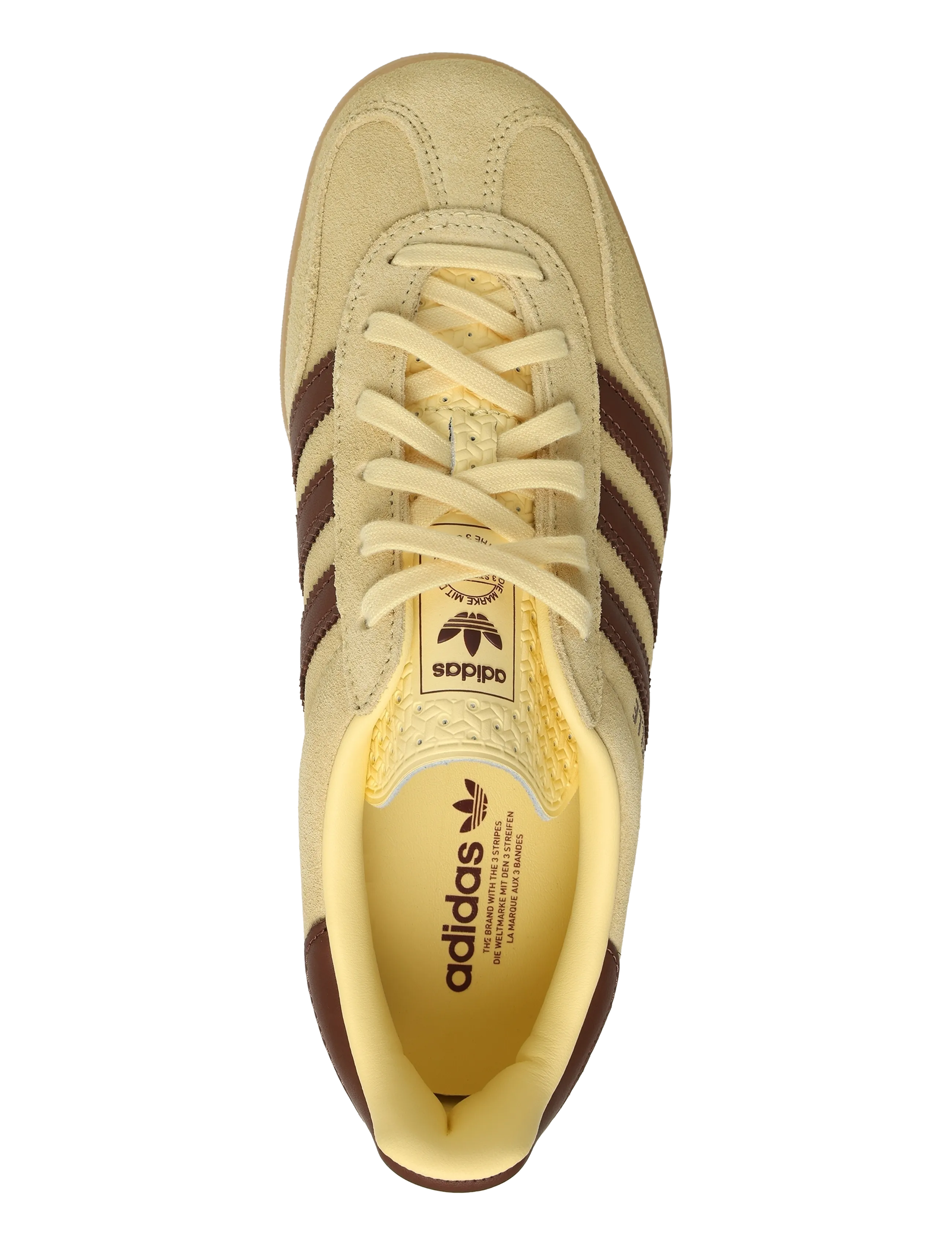 adidas Originals - GAZELLE INDOOR W - lave sneakers - almyel/prebrn/gum4 - 3