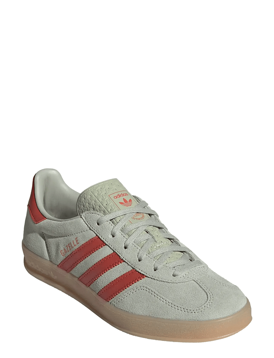 adidas Originals - GAZELLE INDOOR W - låga sneakers - halgrn/prered/gum4 - 0