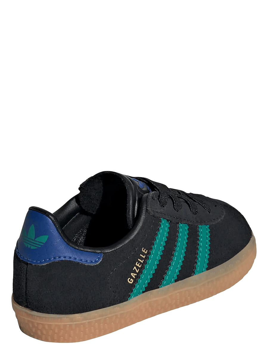 adidas Originals - GAZELLE CF EL I - baskets basses - cblack/eqtgrn/royblu - 3