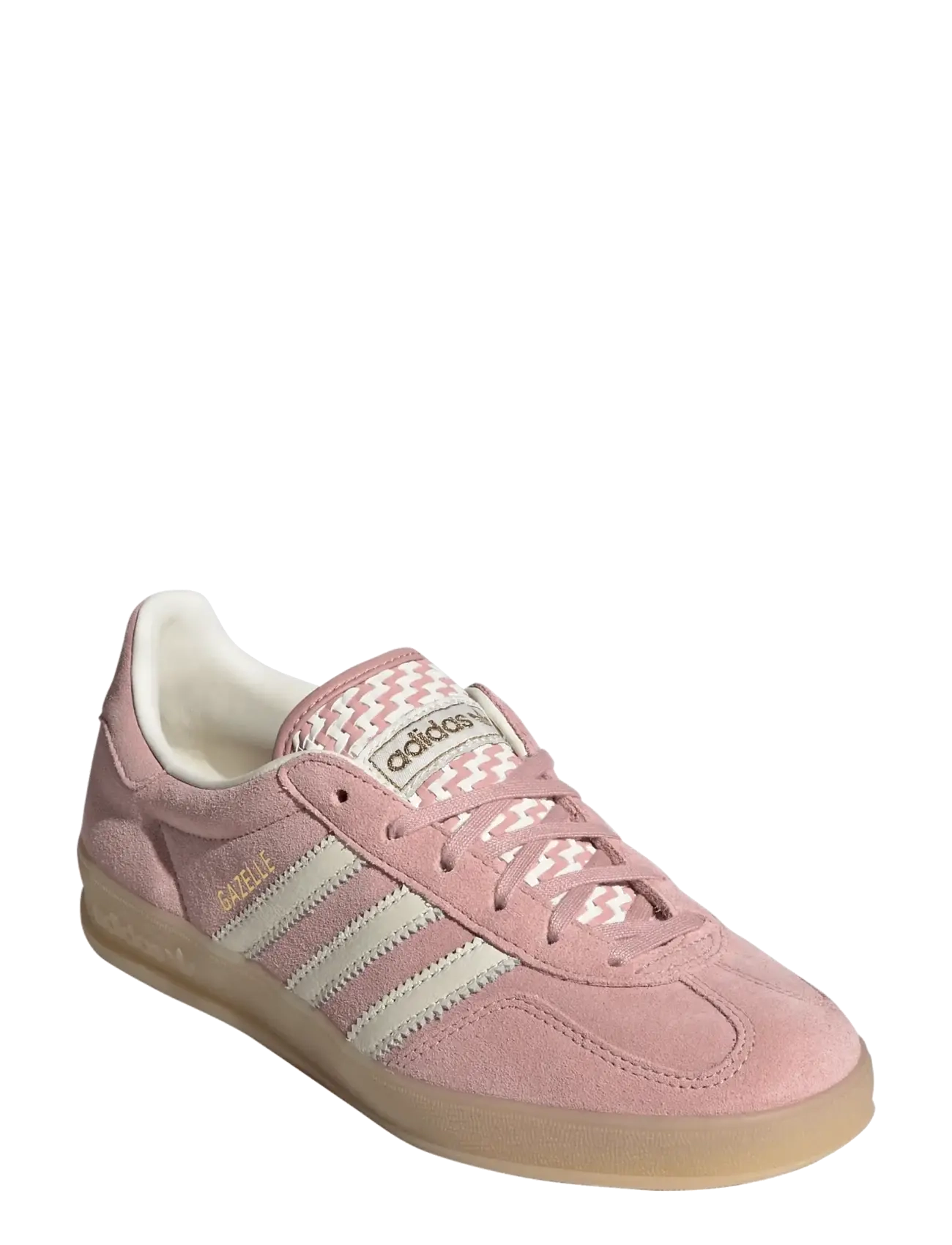 adidas Originals GAZELLE INDOOR W - Niedrige Sneakers - WONMAU/OWHITE/GOLDMT / pink/rose