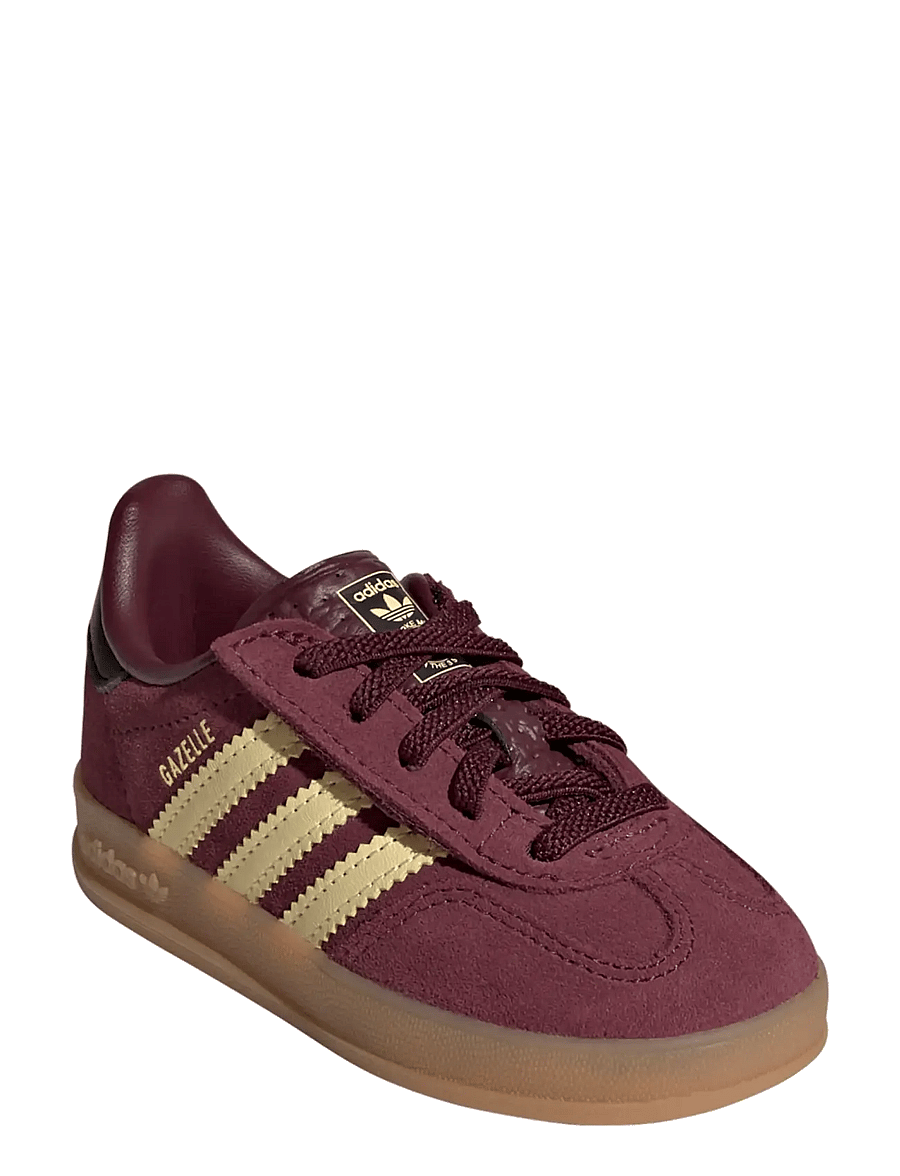 adidas Originals - GAZELLE INDOOR CF EL I - låga sneakers - maroon/almyel/goldmt - 0
