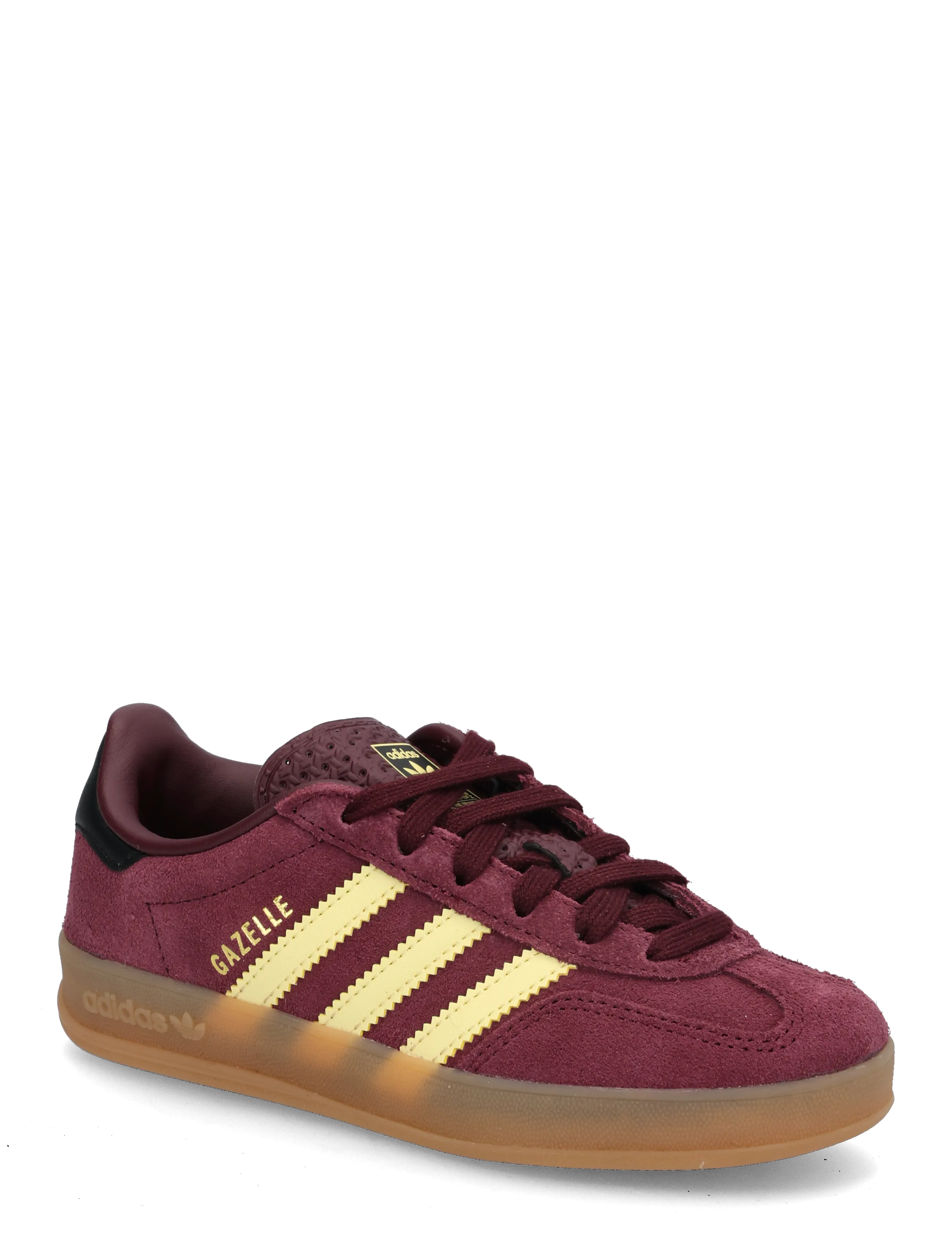 adidas Originals GAZELLE INDOOR C - Vis alt - MAROON/ALMYEL/GOLDMT / burgundy