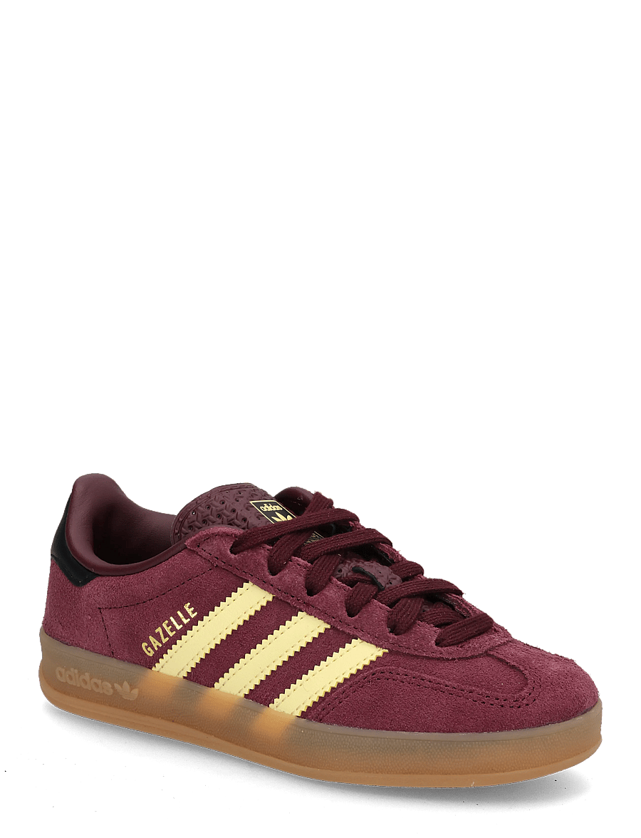 adidas Originals - GAZELLE INDOOR C - lave sneakers - maroon/almyel/goldmt - 0
