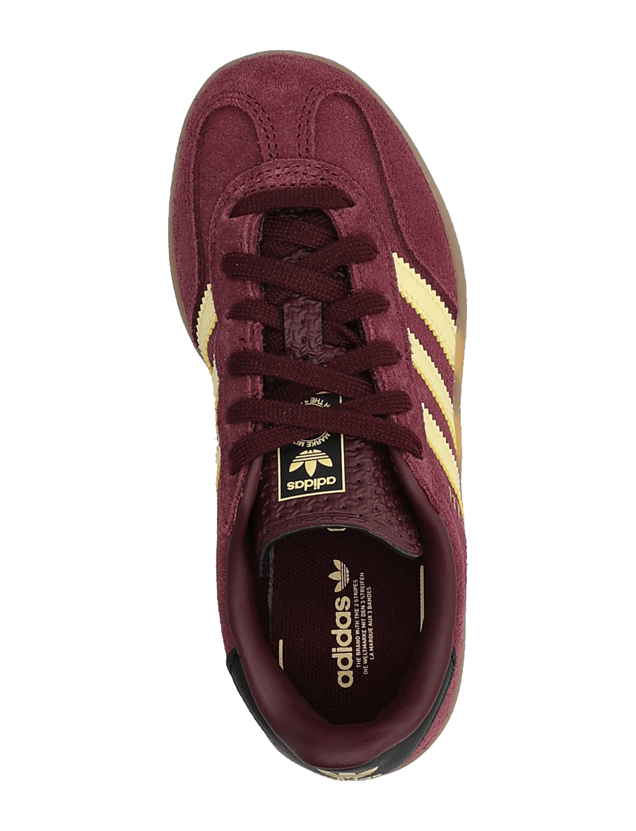 adidas Originals - GAZELLE INDOOR C - lave sneakers - maroon/almyel/goldmt - 3