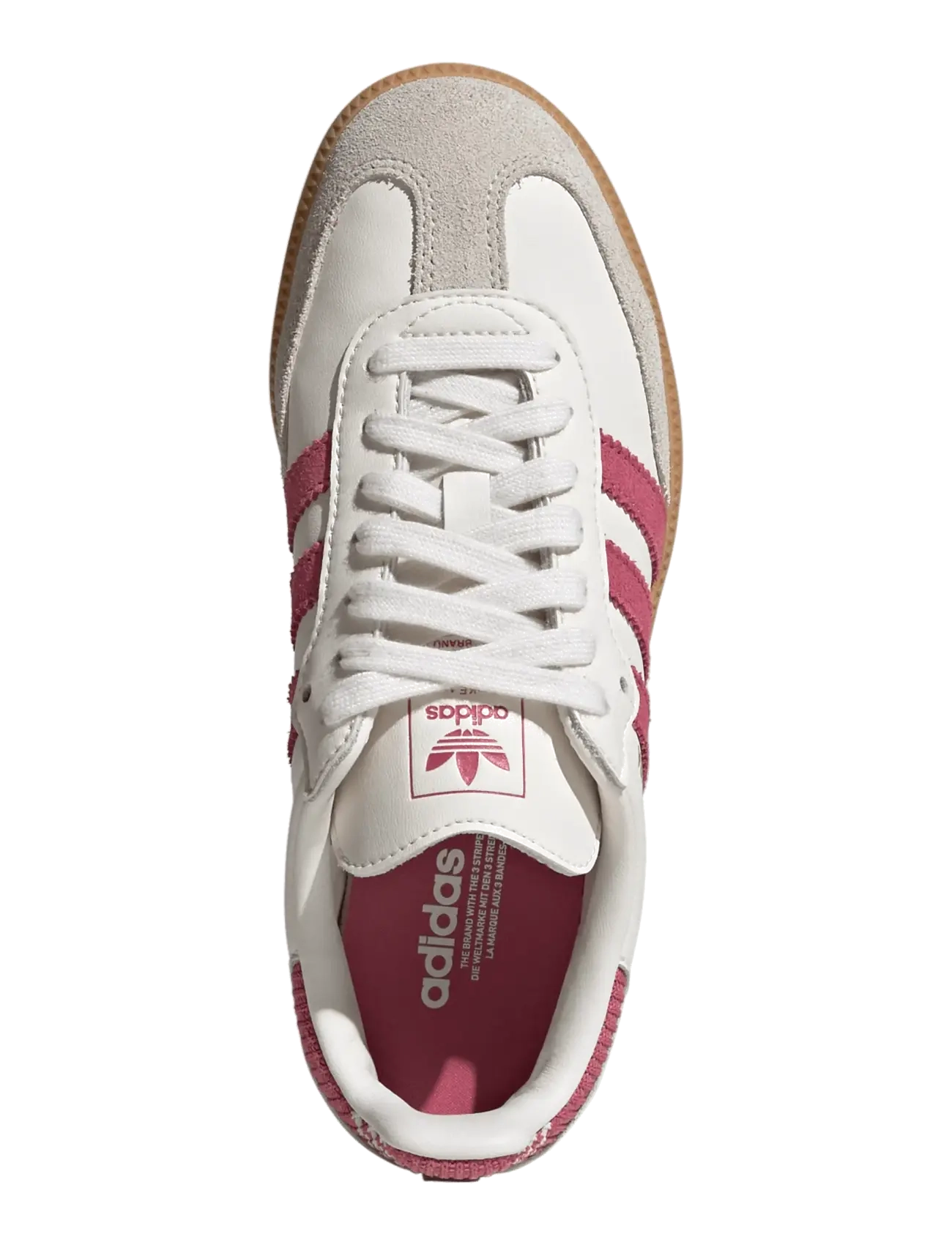 adidas Originals - SAMBA OG J - låga sneakers - clowhi/duamag/gum3 - 3