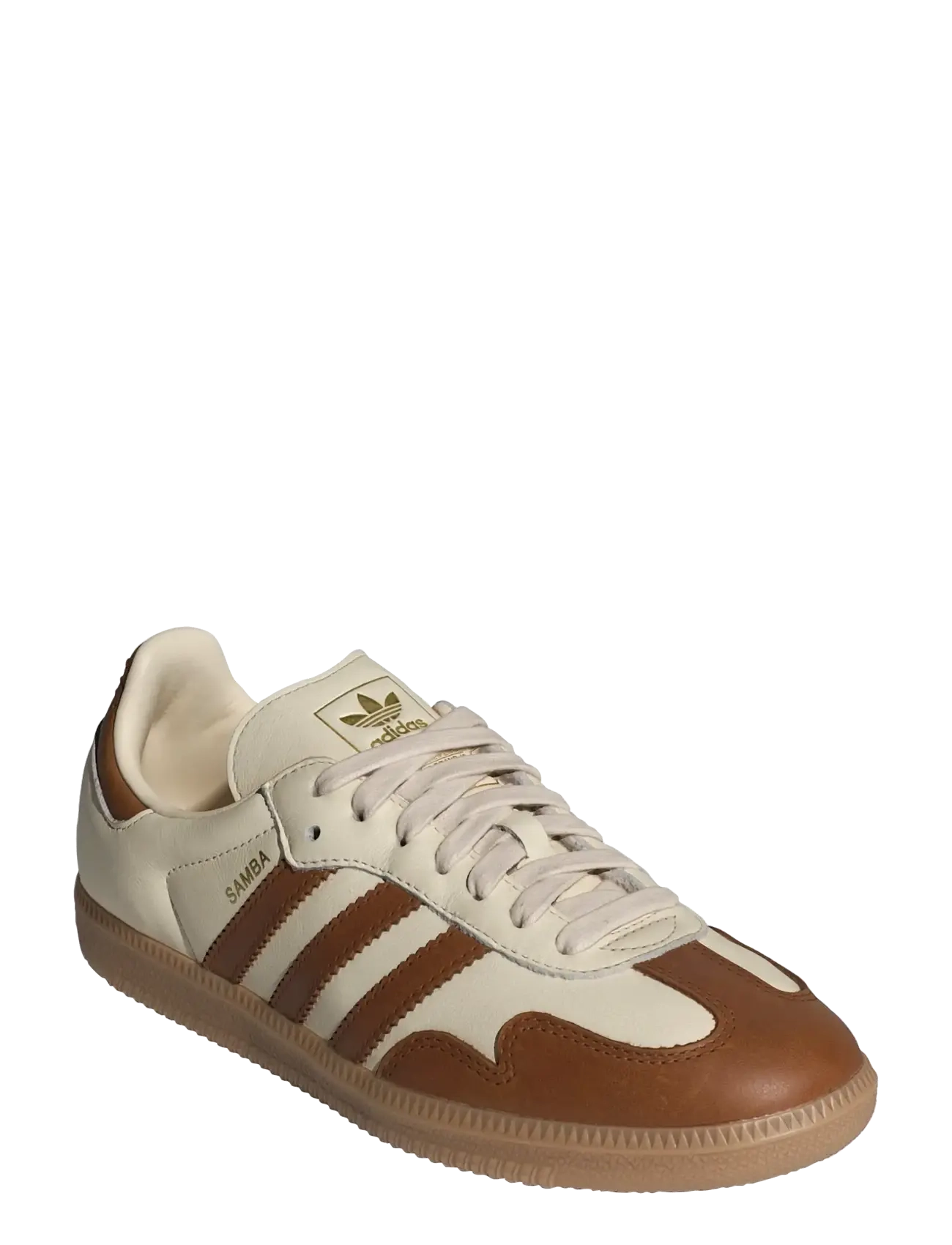 adidas Originals SAMBA OG W - Lave sneakers - WONWHI/DUBR/GOLDMT / cream