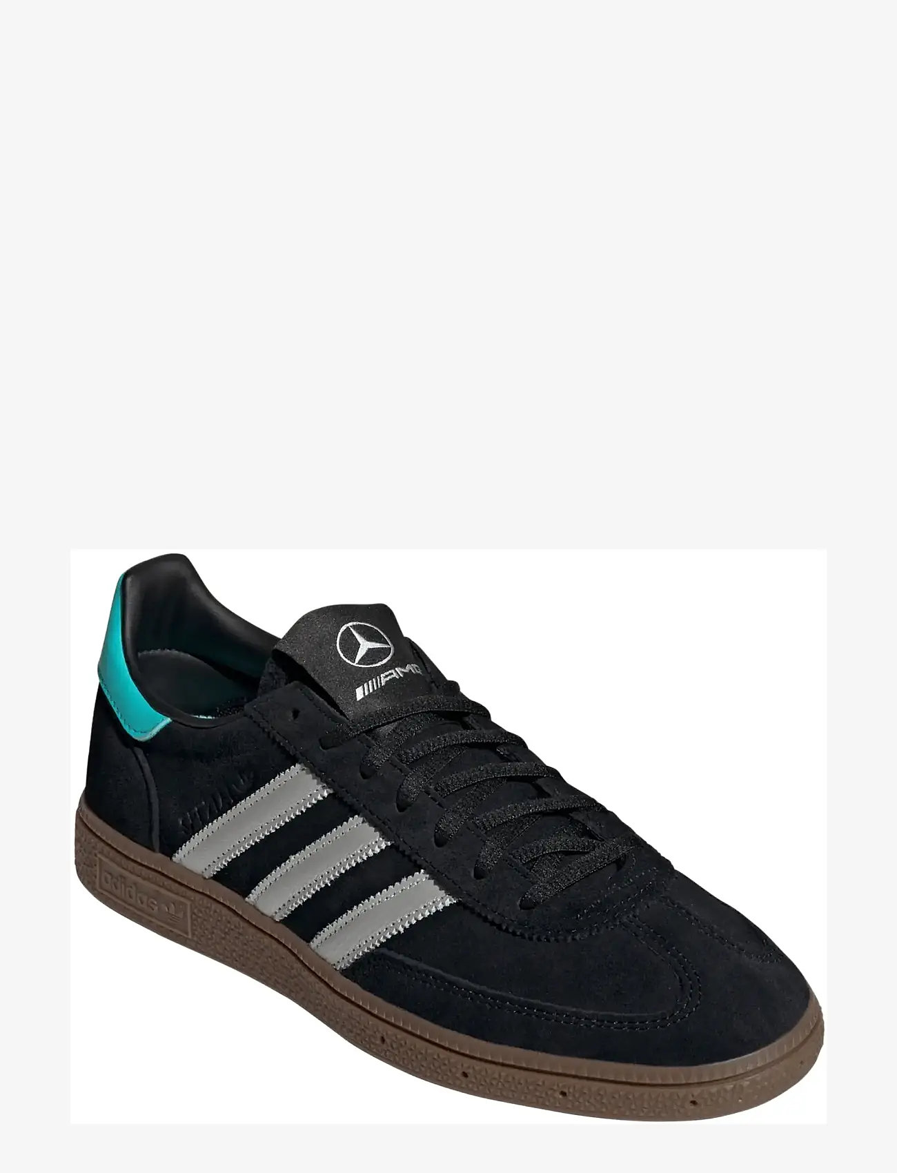 adidas Originals - HANDBALL SPEZIAL MER - låga sneakers - cblack/silvmt/gum5 - 0