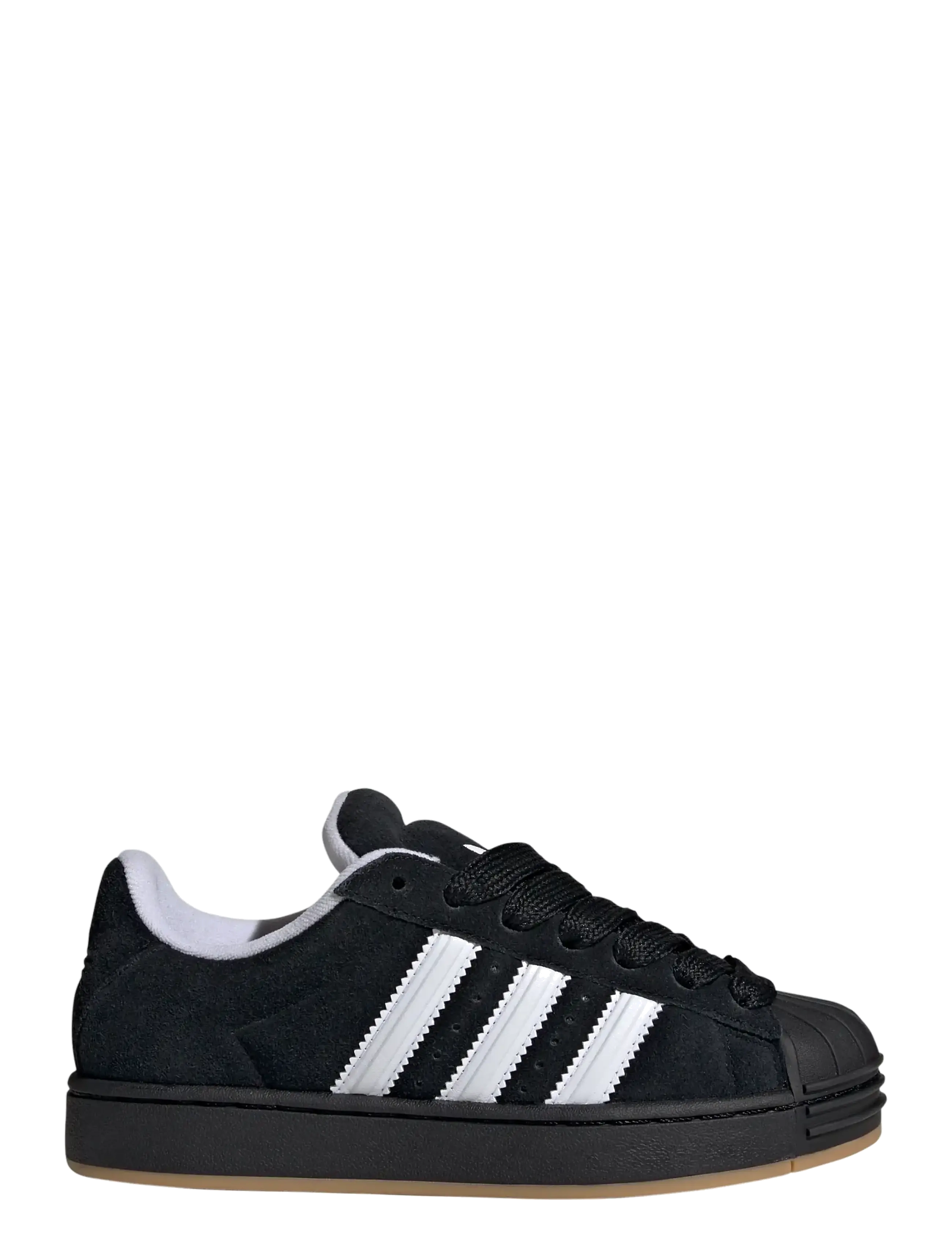 adidas Originals - SUPERSTAR ST J - lave sneakers - cblack/ftwwht/gum3 - 1