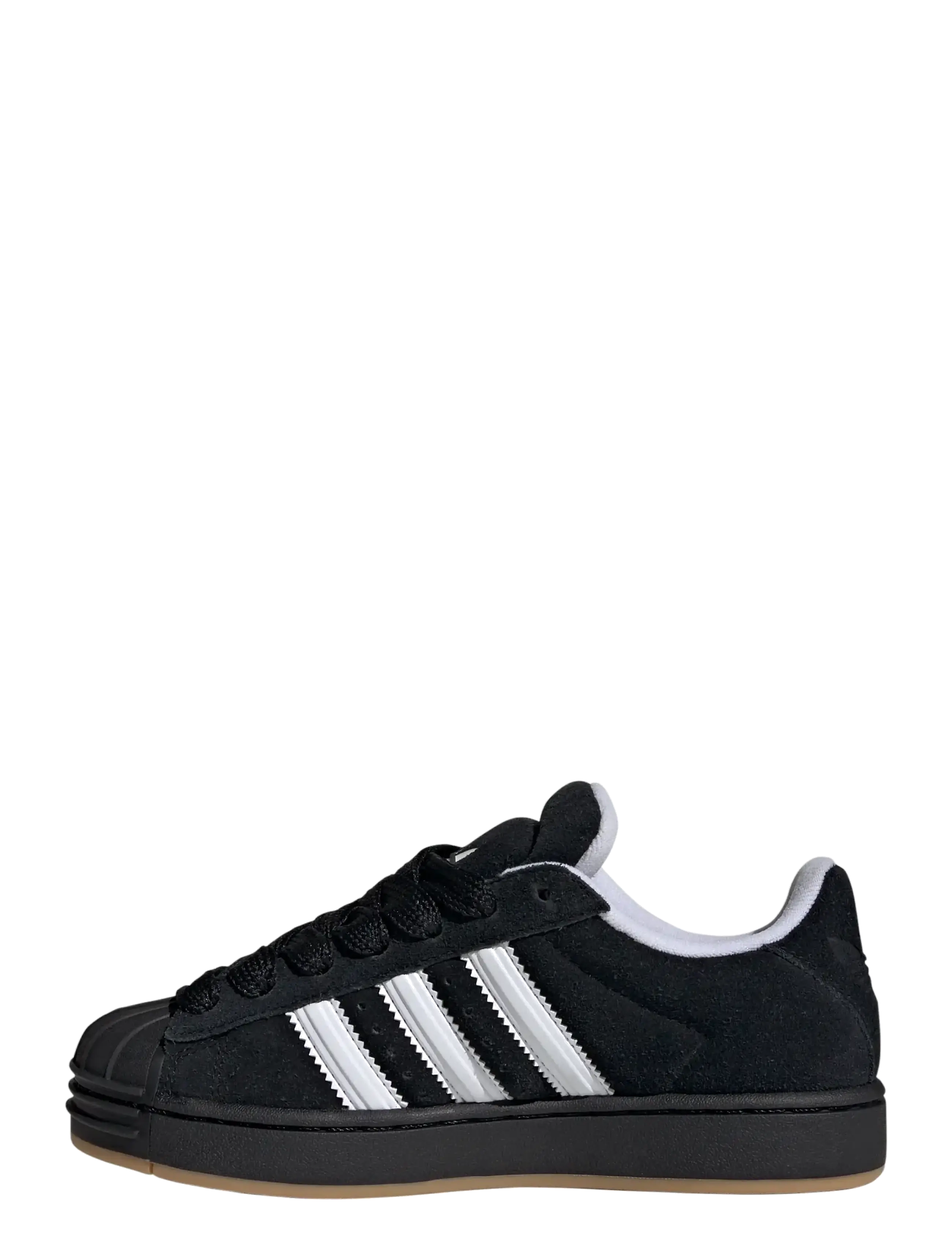 adidas Originals - SUPERSTAR ST J - lave sneakers - cblack/ftwwht/gum3 - 2