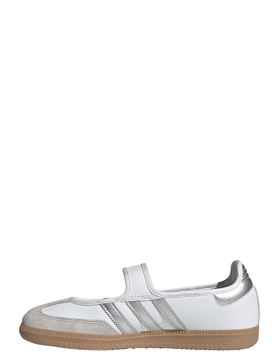 adidas Originals - SAMBA JANE W - lave sneakers - ftwwht/silvmt/gum4 - 2