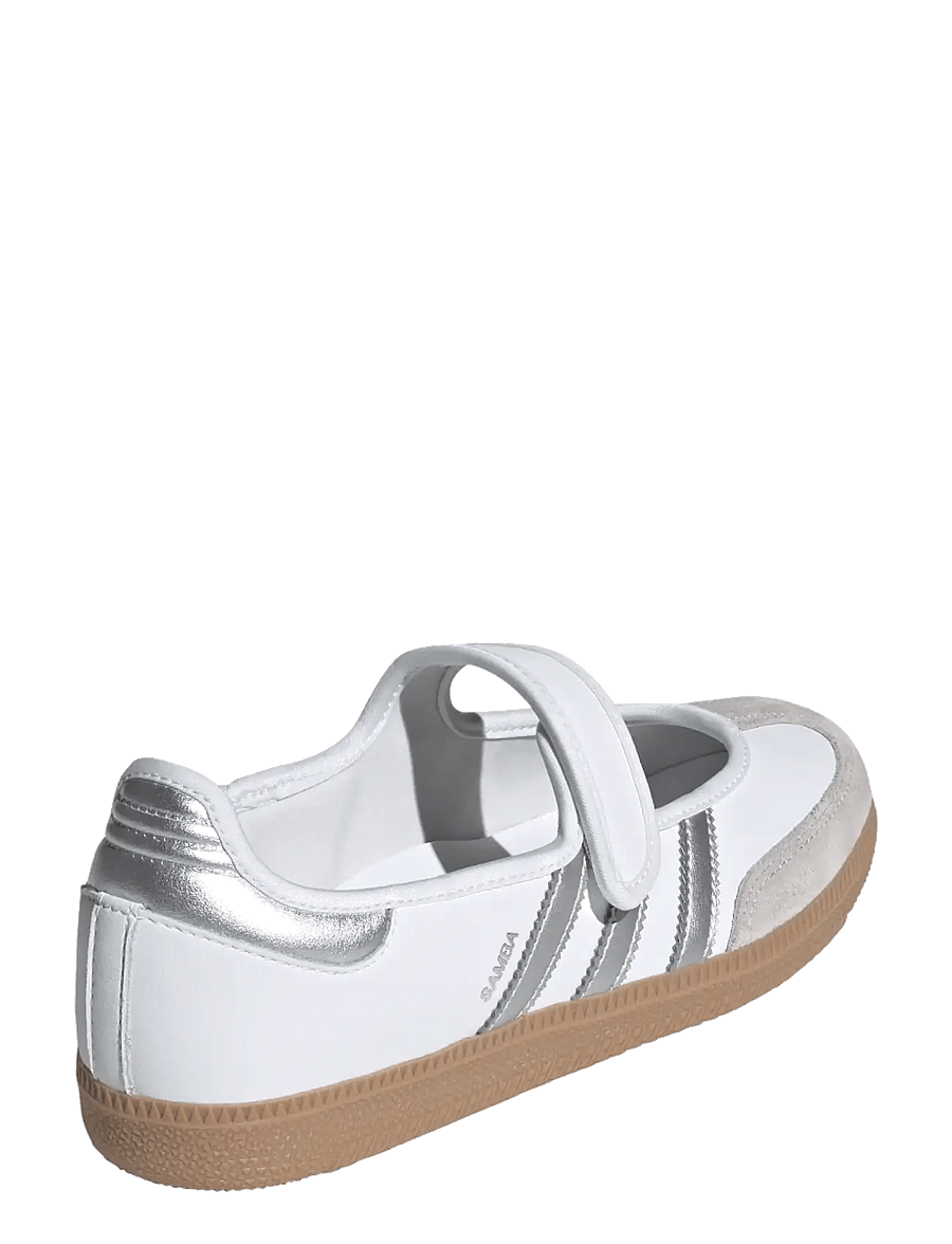 adidas Originals - SAMBA JANE W - lave sneakers - ftwwht/silvmt/gum4 - 3