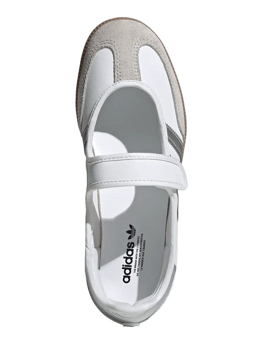 adidas Originals - SAMBA JANE W - lave sneakers - ftwwht/silvmt/gum4 - 4