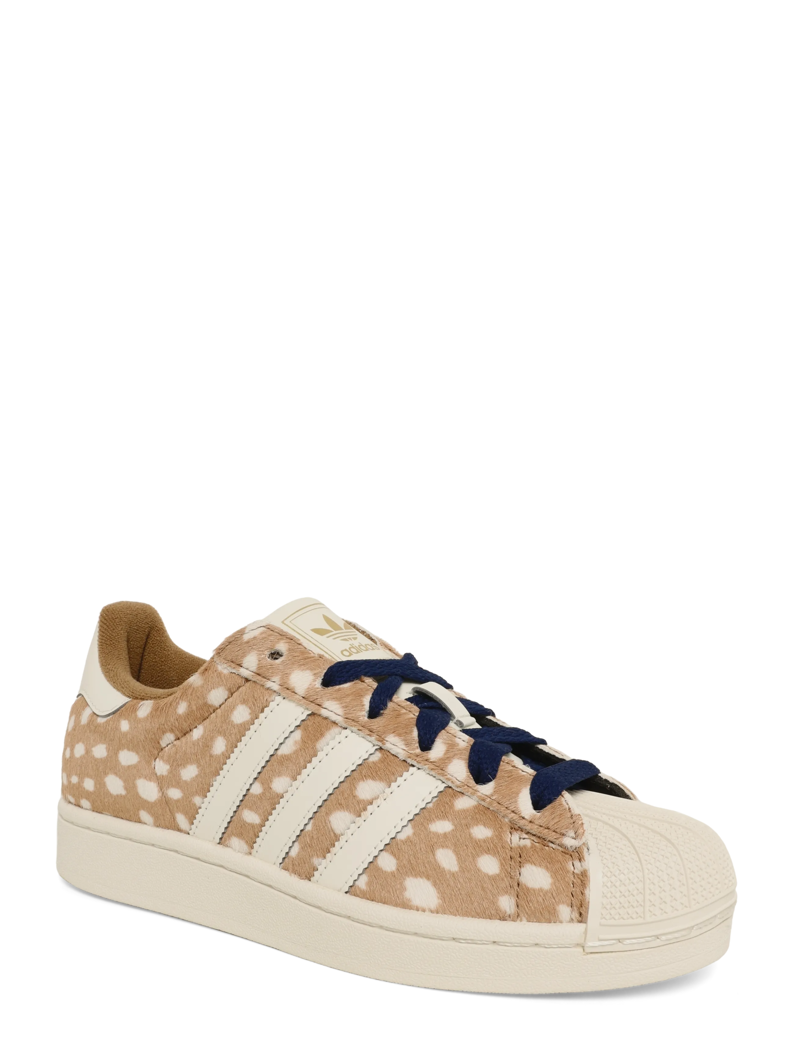 adidas Originals SUPERSTAR II W - Lave sneakers - BRNDES/OWHITE/DKBLUE / beige