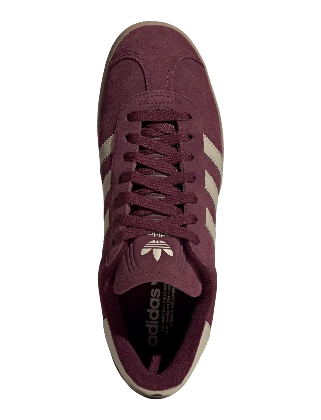 adidas Originals - GAZELLE - lave sneakers - maroon/khathr/gum4 - 3