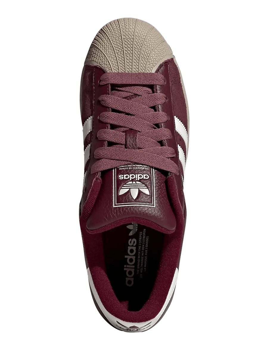 adidas Originals - SUPERSTAR II - kõrge säärega tossud - maroon/cwhite/khathr - 4