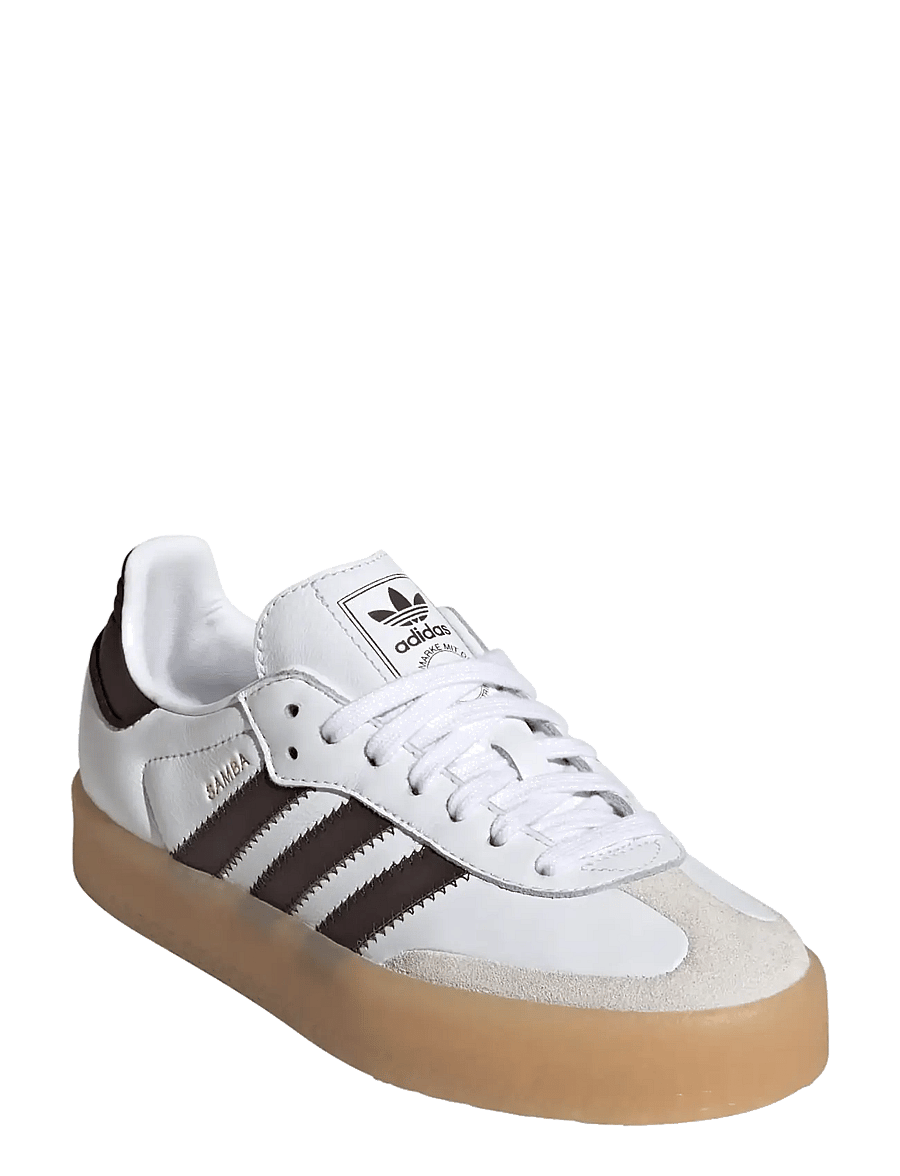adidas Originals - SAMBAE J - niedriger schnitt - ftwwht/prebrn/gum3 - 0