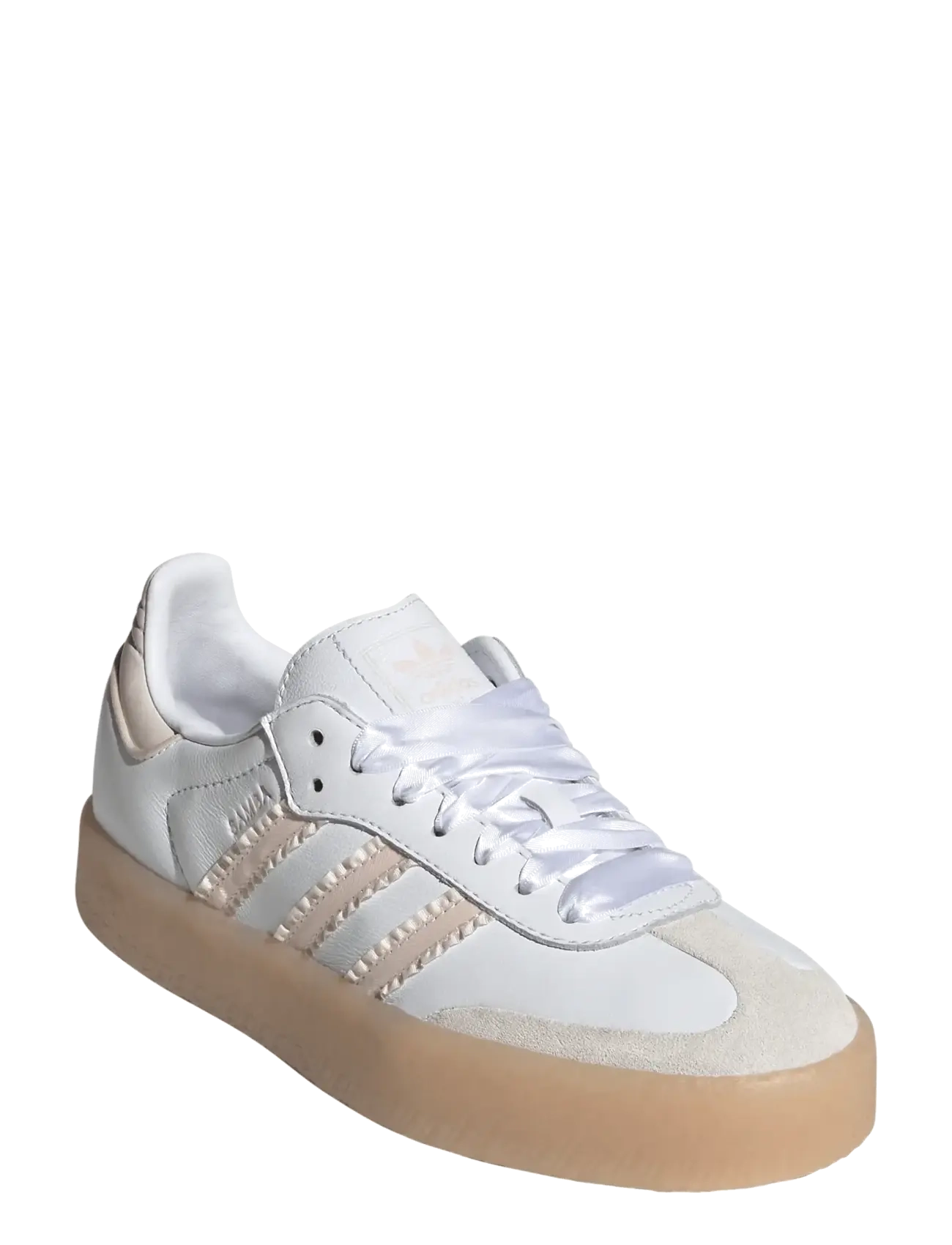adidas Originals SAMBAE J - Sneakers - FTWWHT/WONQUA/GUM3 / white