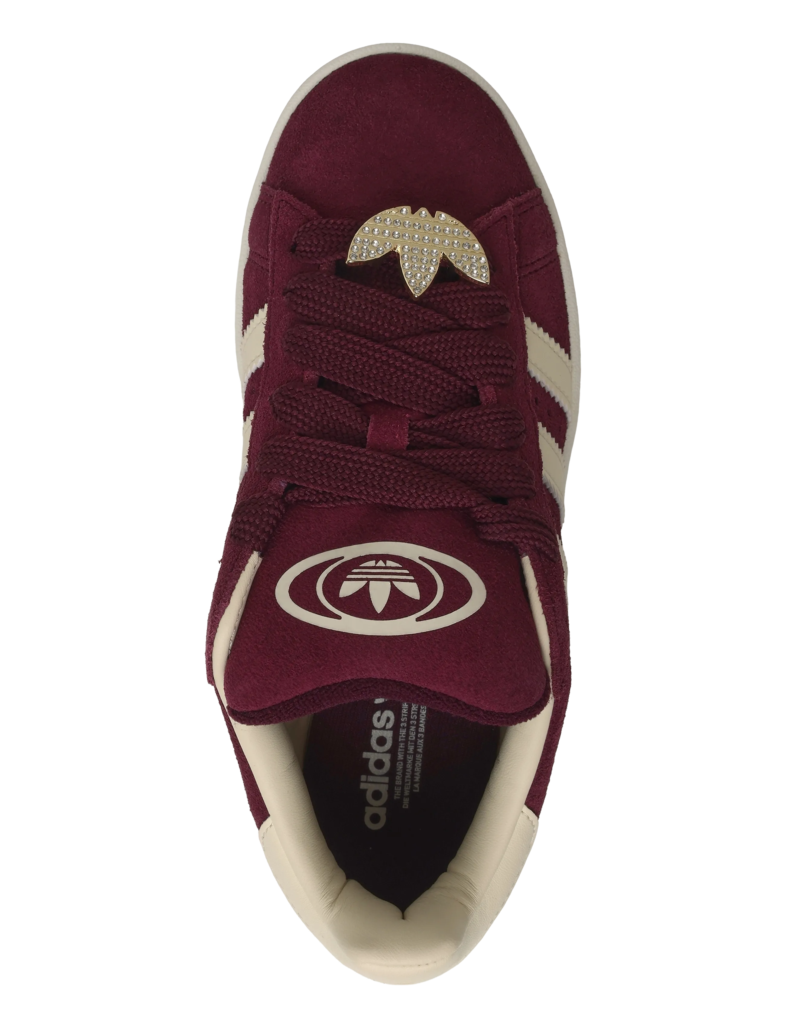 adidas Originals - CAMPUS 00s W - low top sneakers - maroon/warvan/goldmt - 3