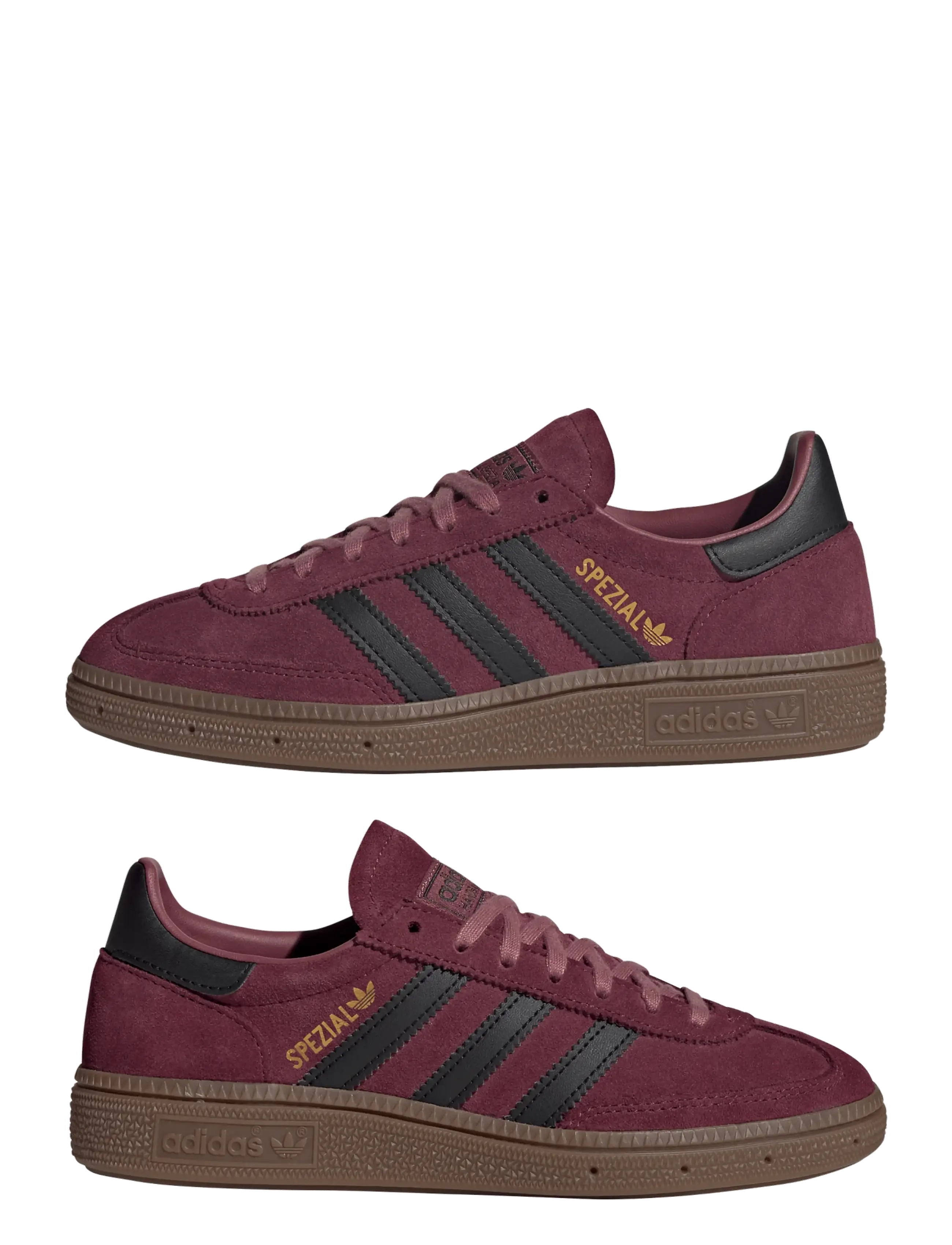 adidas Originals - HANDBALL SPEZIAL J - lave sneakers - maroon/cblack/gum5 - 5