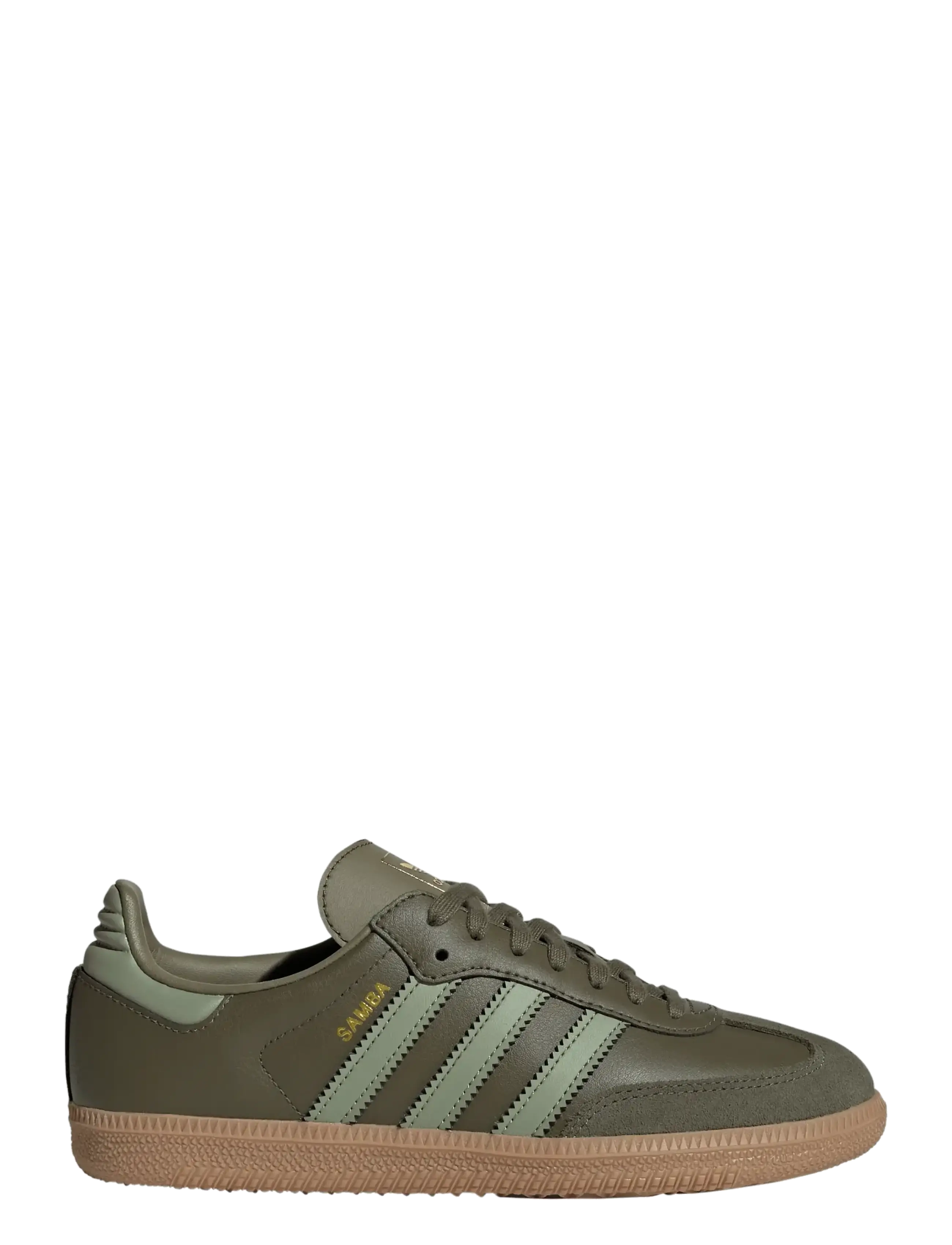 adidas Originals - SAMBA OG J - low-top sneakers - olistr/tengrn/gum4 - 1