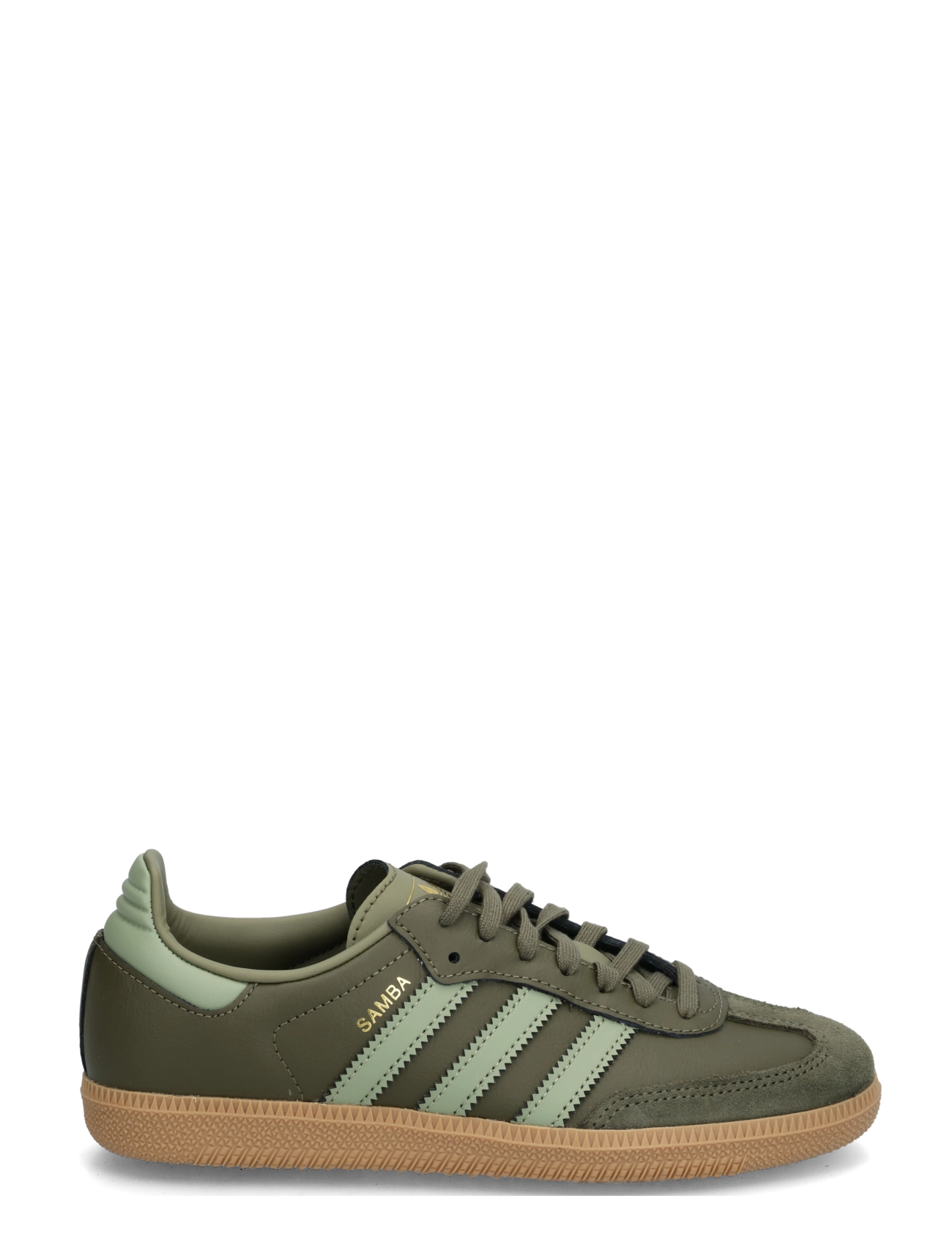 adidas Originals - SAMBA OG J - niedriger schnitt - olistr/tengrn/gum4 - 2