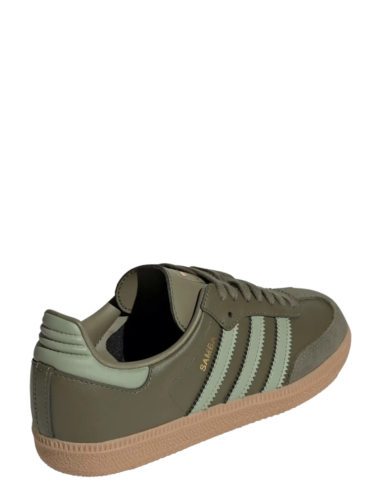 adidas Originals - SAMBA OG J - low-top sneakers - olistr/tengrn/gum4 - 3