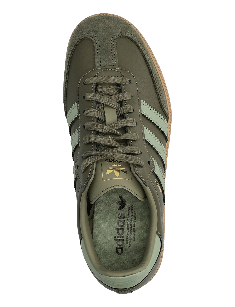 adidas Originals - SAMBA OG J - niedriger schnitt - olistr/tengrn/gum4 - 3