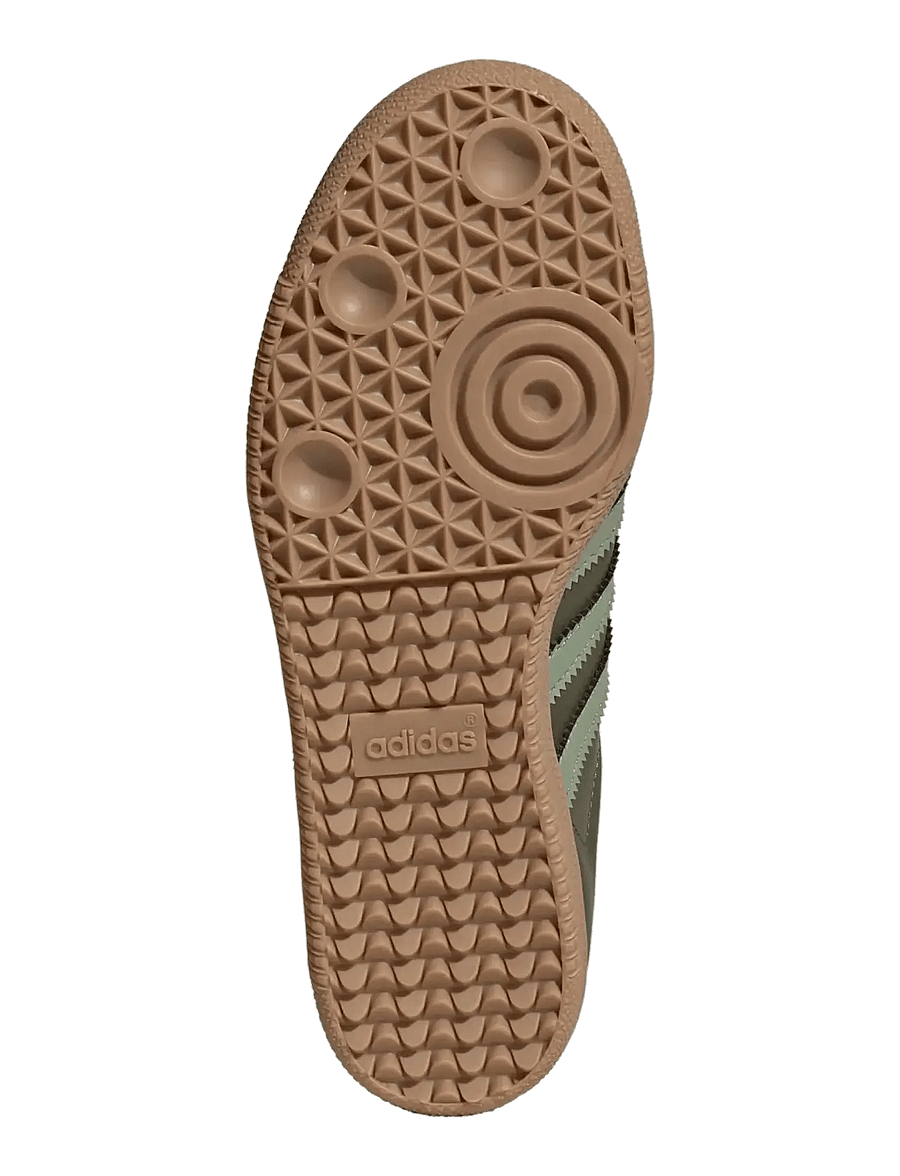 adidas Originals - SAMBA OG J - lave sneakers - olistr/tengrn/gum4 - 5