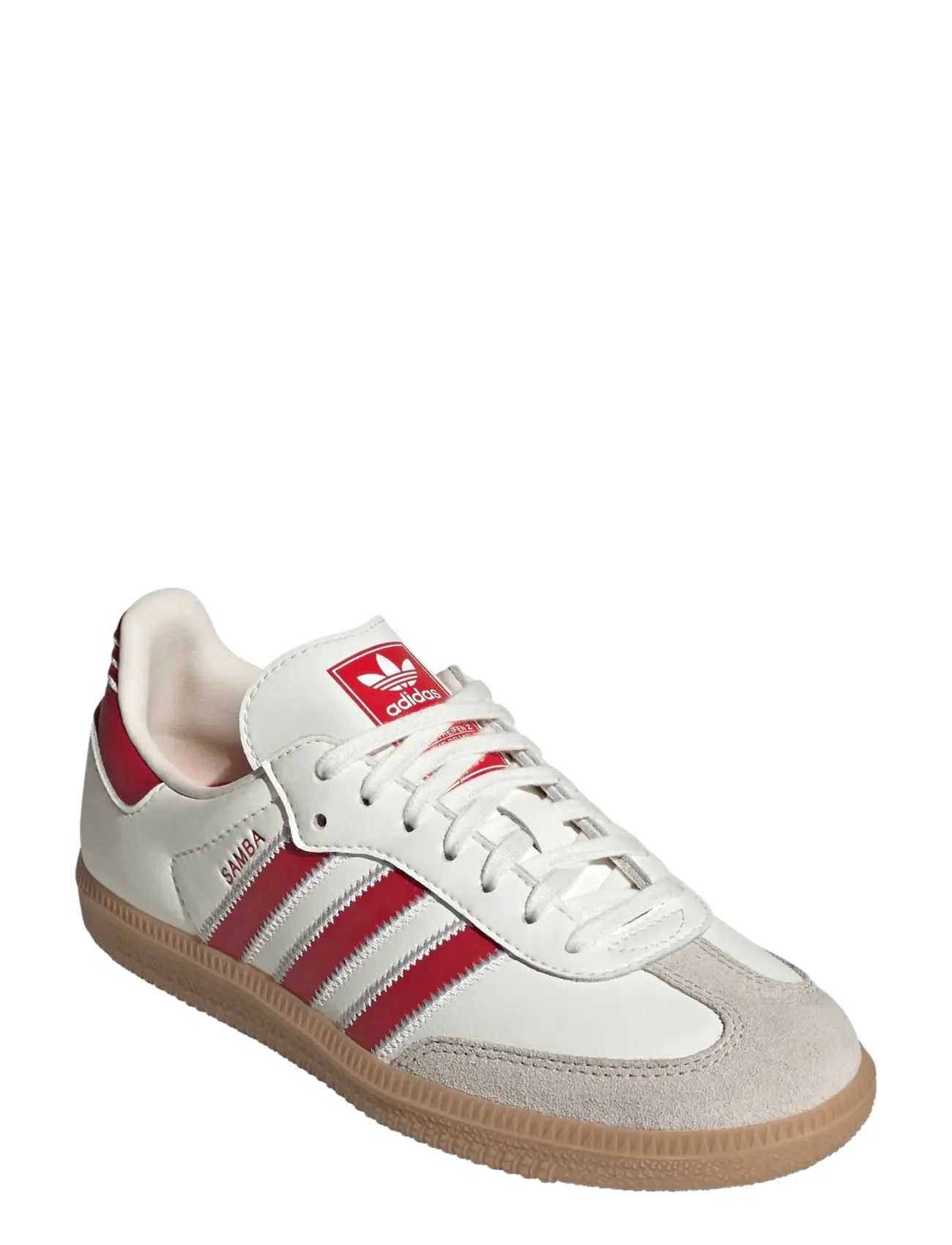 adidas Originals SAMBA OG J - Sneakers - OWHITE/BETSCA/GUM4 / white