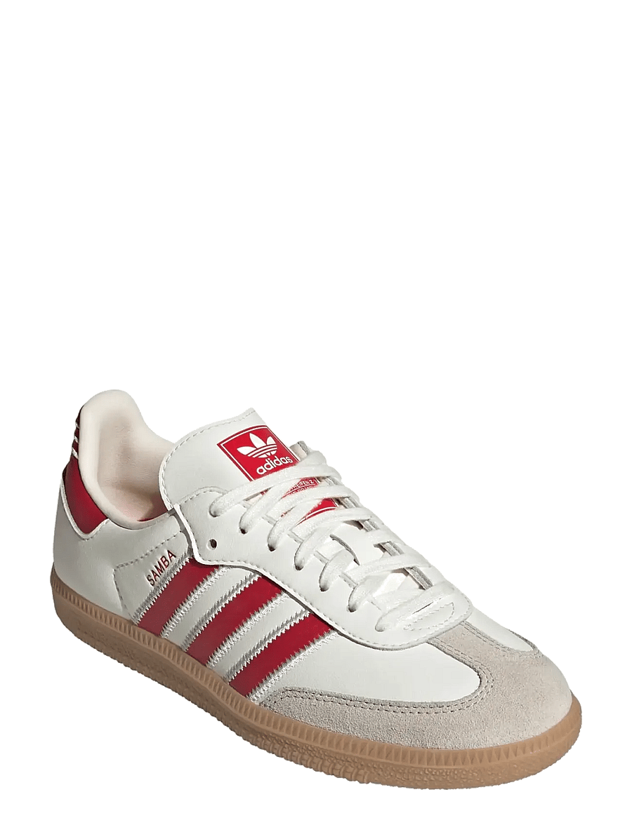 adidas Originals - SAMBA OG J - låga sneakers - owhite/betsca/gum4 - 0