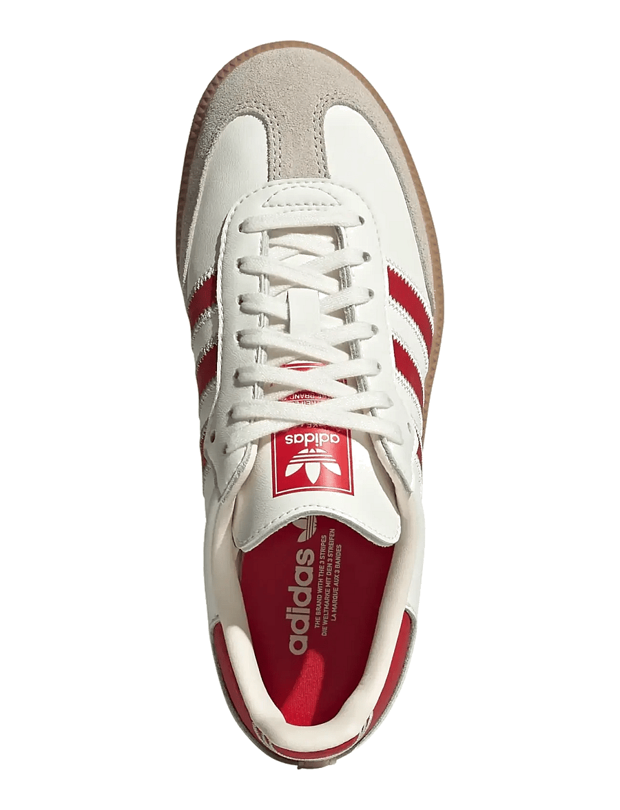 adidas Originals - SAMBA OG J - låga sneakers - owhite/betsca/gum4 - 4