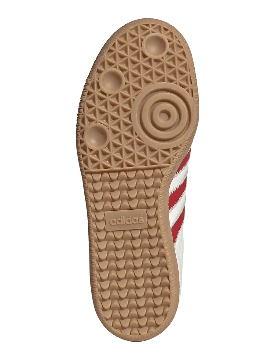 adidas Originals - SAMBA OG J - låga sneakers - owhite/betsca/gum4 - 5
